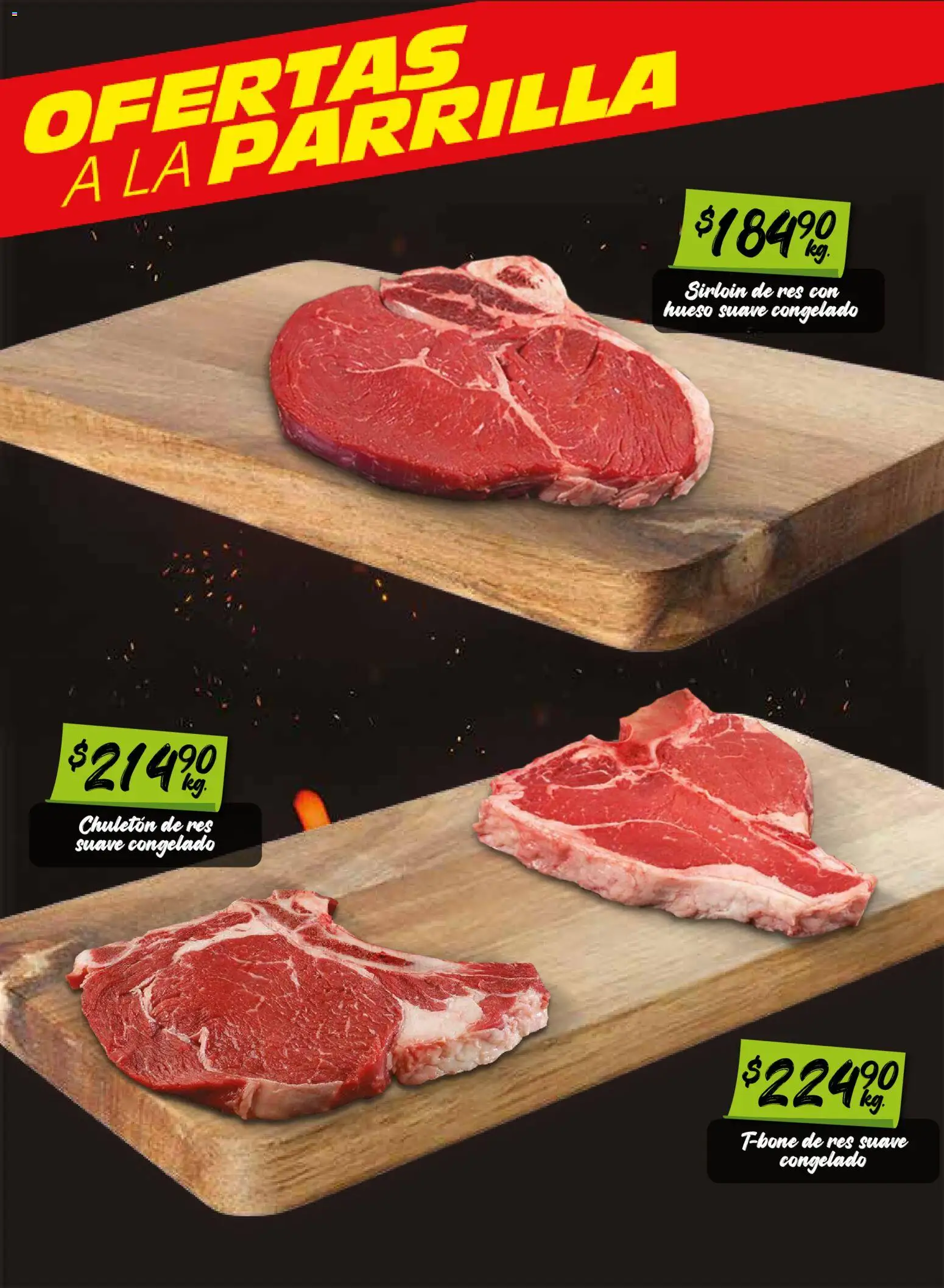 Nuevas ofertas de Soriana válidas en toda la República Mexicana desde el 07/07/2026. ¡Encuentra las mejores ofertas en Soriana Frescos del Mandado Mercado: Coah, Chih y Dur (excepto Torreón y Saltillo)! | Página: 2 | Productos: Res, Parrilla