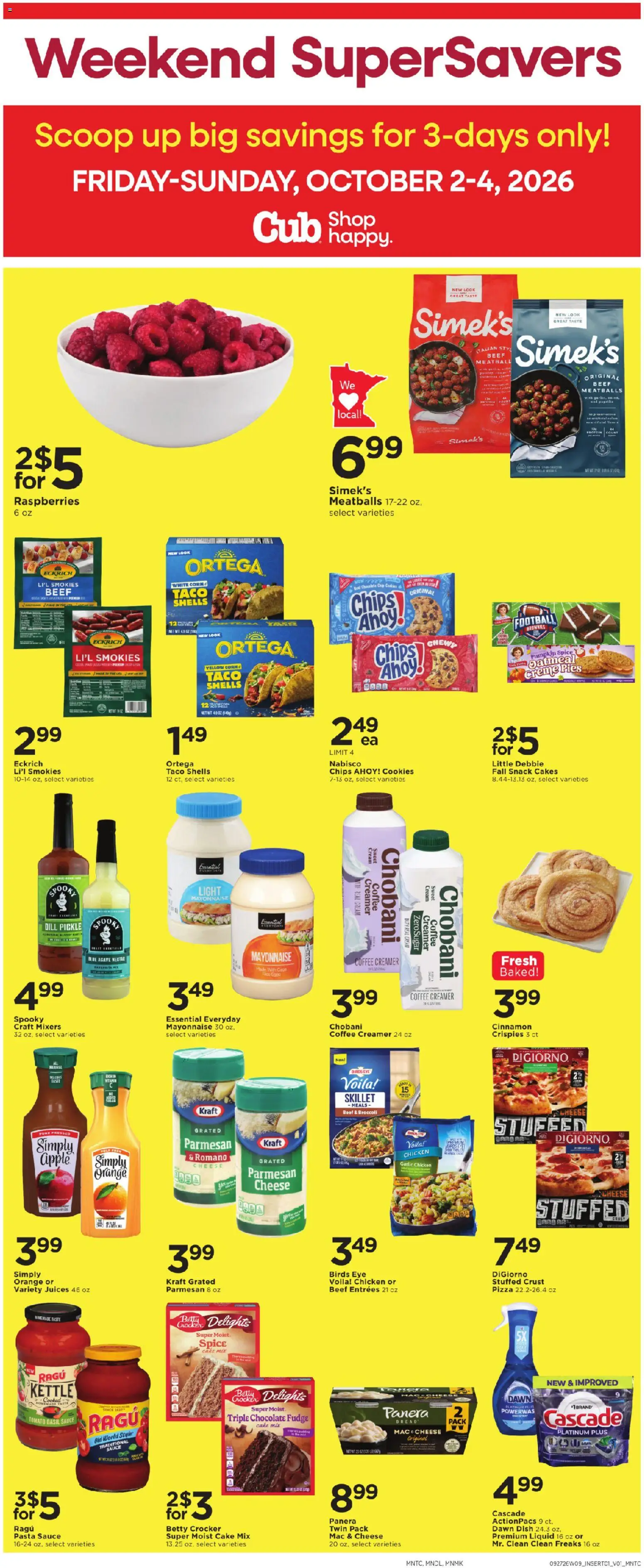 Cub Foods 3 Day Sale - valid from 10/02/2026 | Page: 1