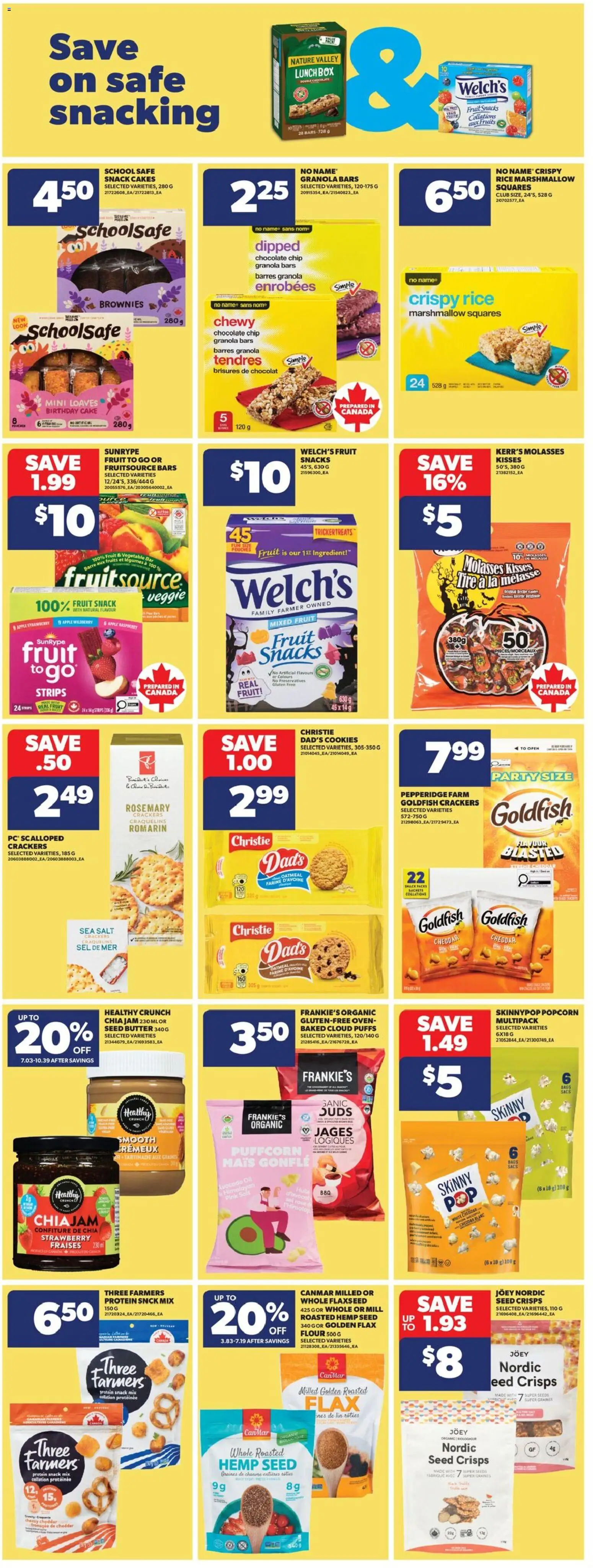Real Canadian Superstore flyer valid from Aug 27, 2026 | Page: 28 | Products: Popcorn, Salt, Box, Protein