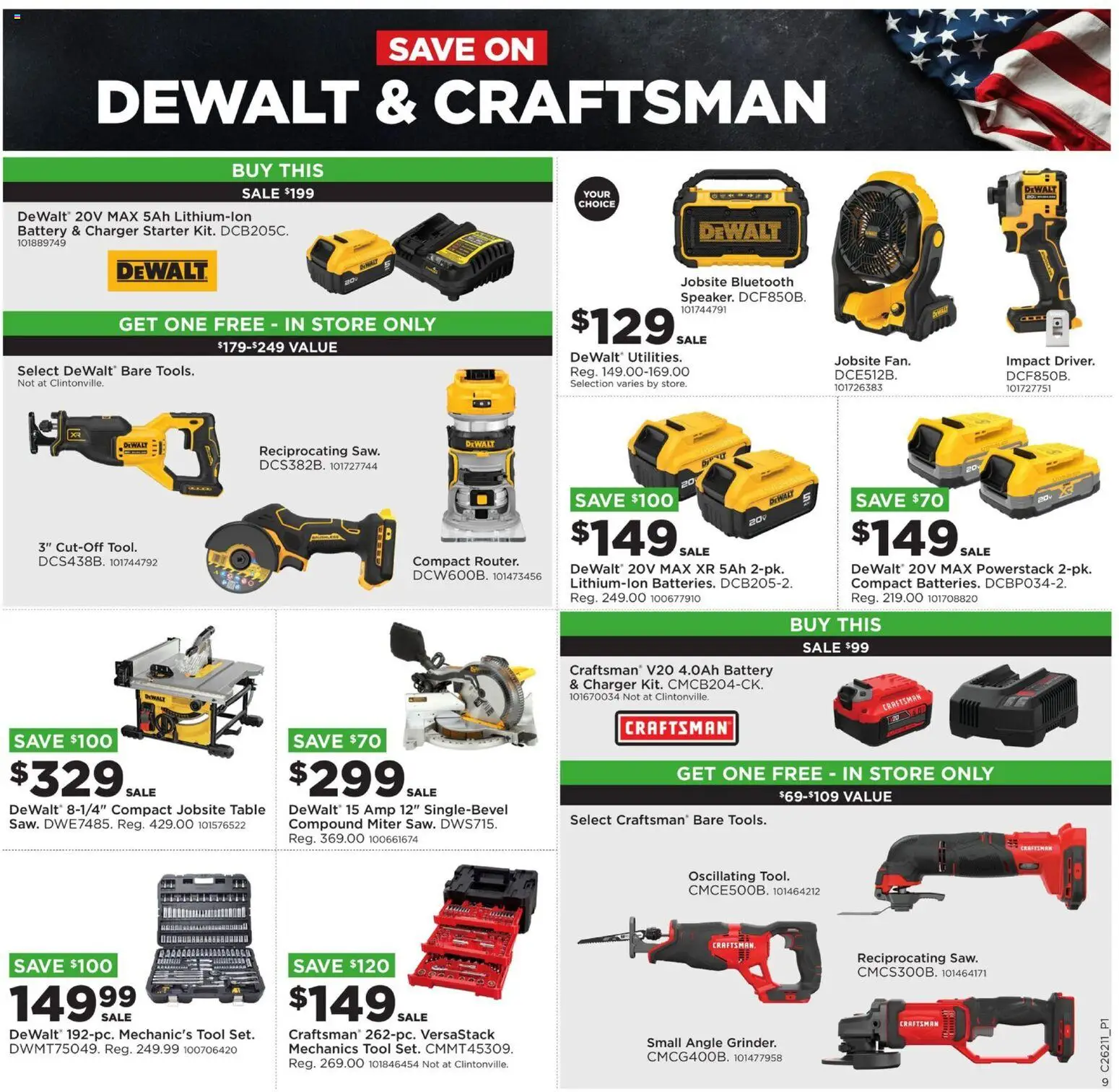 Mills Fleet Farm Weekly Ad - valid from 18.05.2026 | Page: 12 | Products: Table, Battery, Starter, Charger