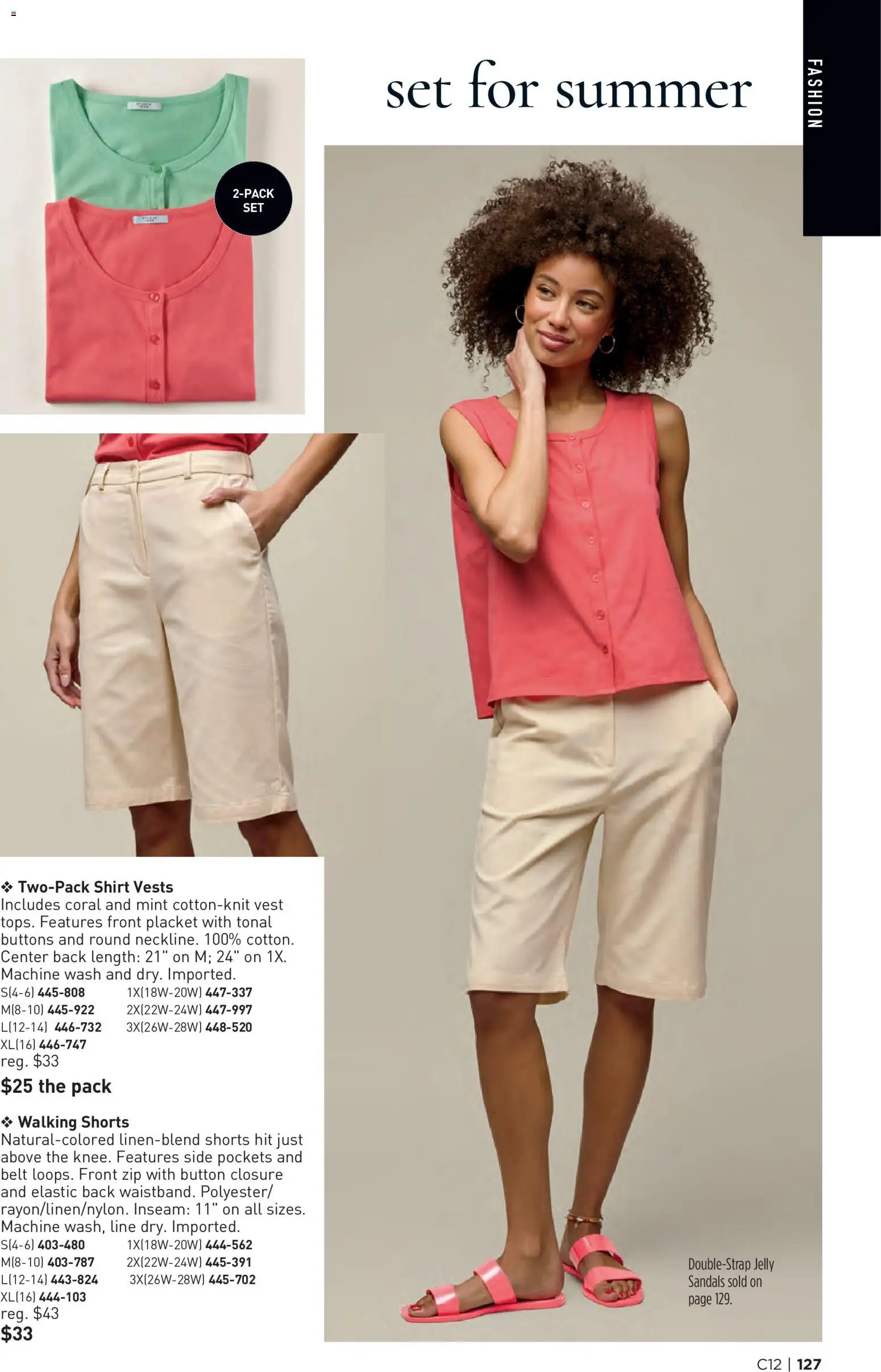 Avon Brochure - valid from 03.06.2026 | Page: 127 | Products: Shirt, Shorts, Sandals, Belt