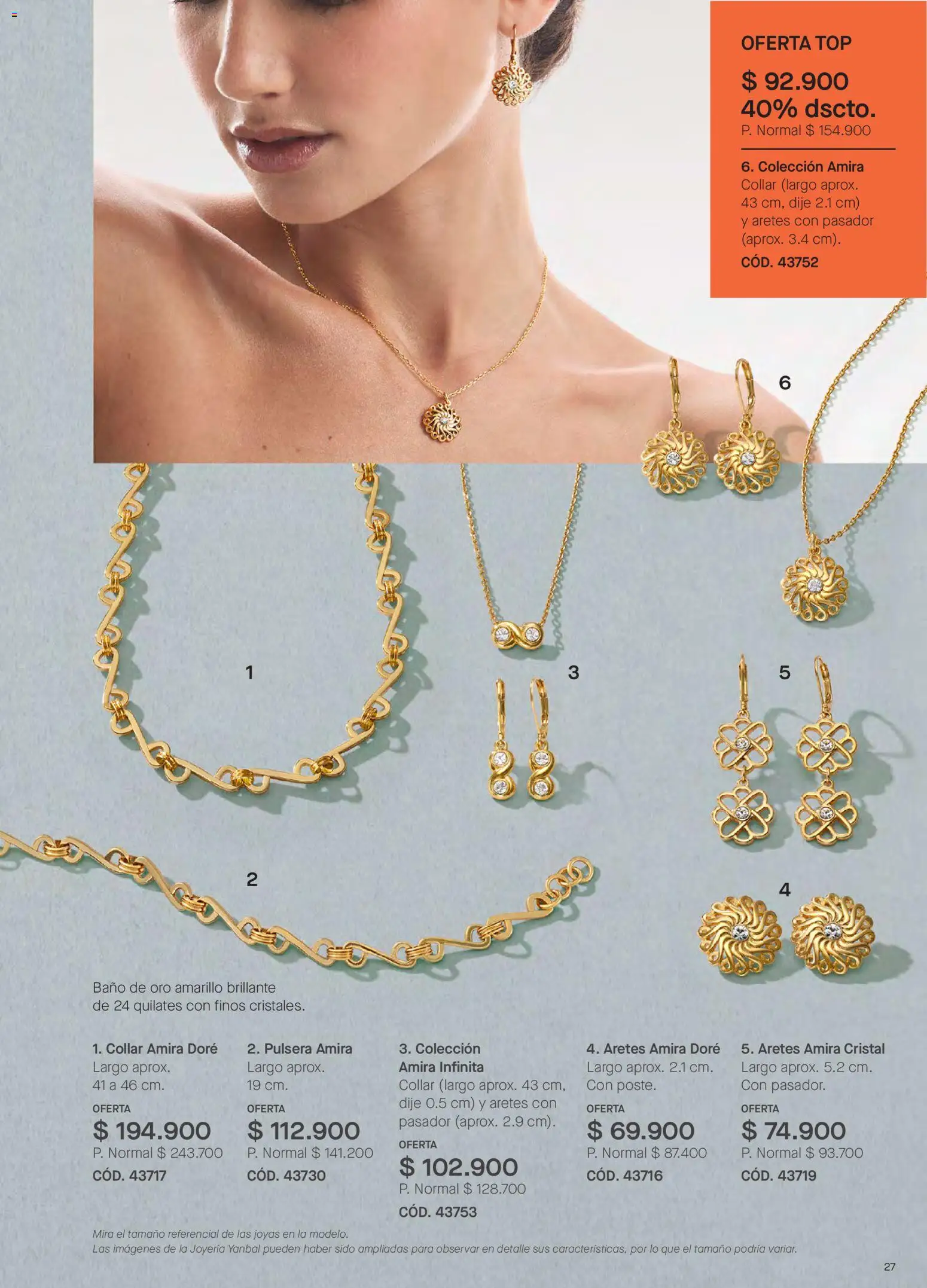 Yanbal revista - valida desde el 15/08/2026 | Página: 27 | Productos: Pulsera, Baño, Collar, Dije