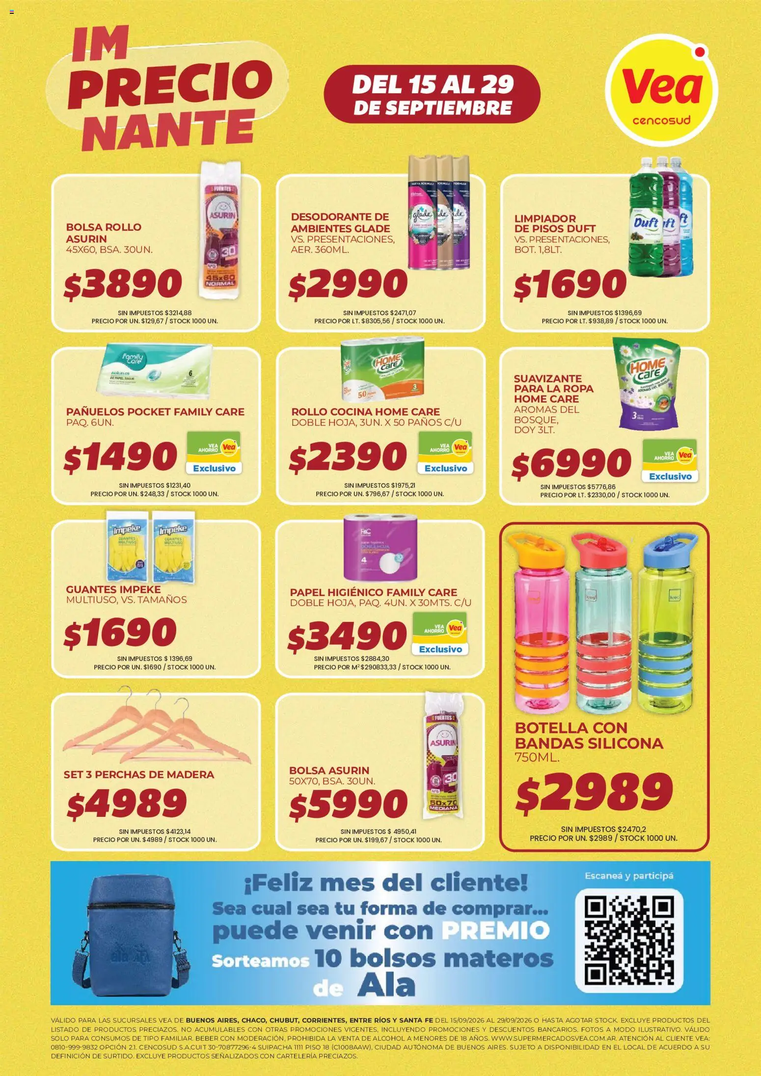 Vea Ofertas │ válido desde el 15/09/2026 | Página: 13 | Productos: Bolsa, Ropa, Alcohol, Suavizante