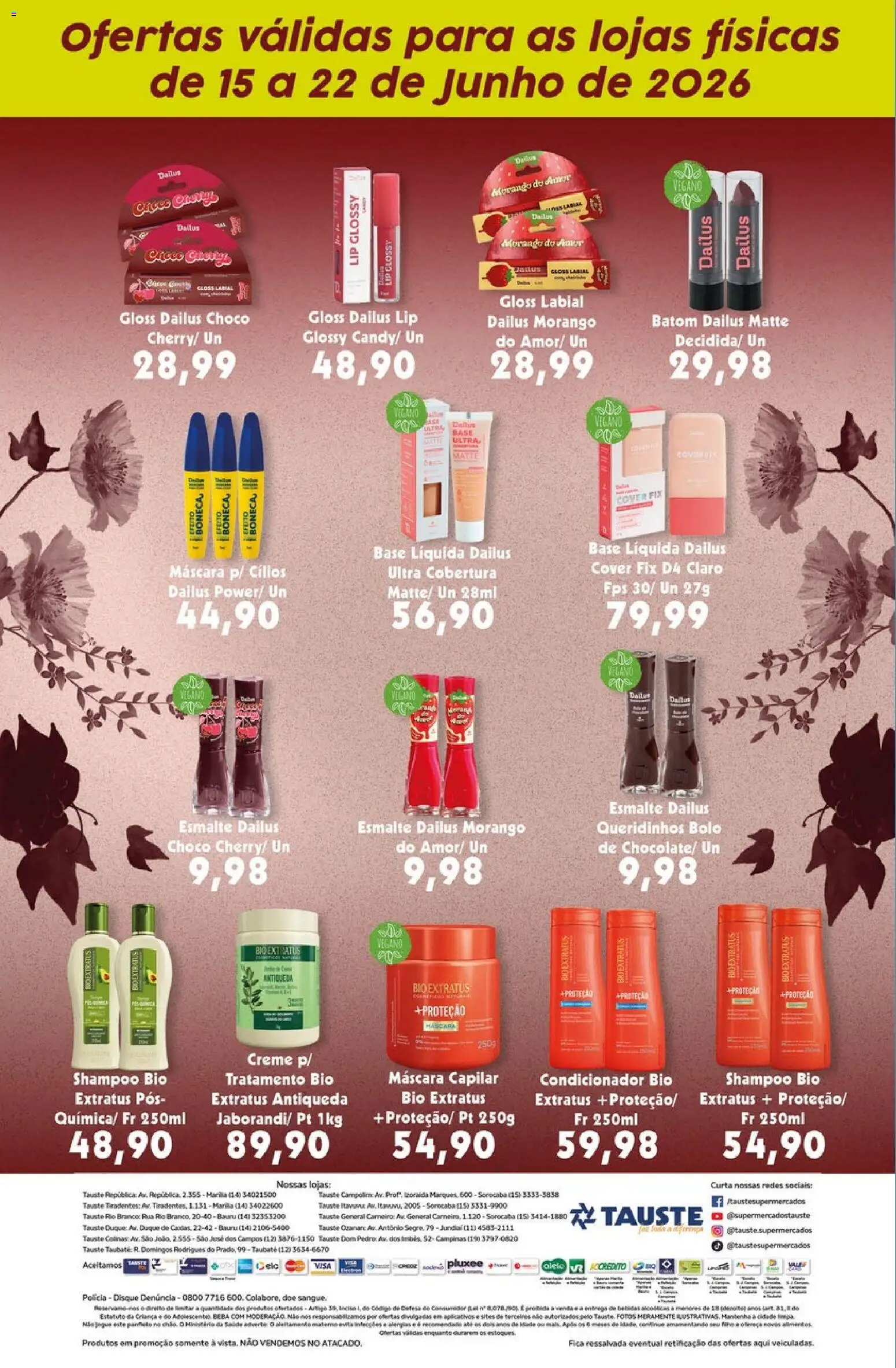 Tauste Folheto - válido de 15.06.2026 | Página: 2 | Produtos: Shampoo, Condicionador, Bolo, Creme
