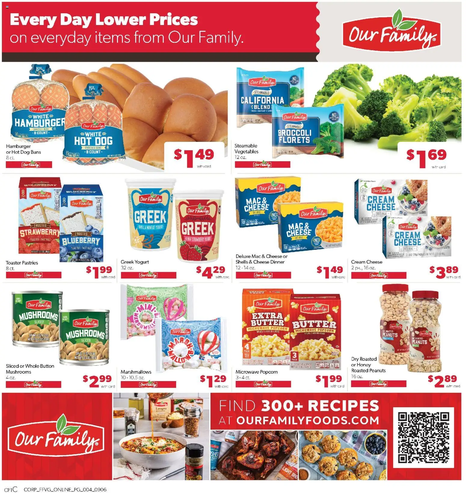 Family Fare Weekly Ad - valid from 09/06/2026 | Page: 8 | Products: Mushrooms, Butter, Cheese, Pastries