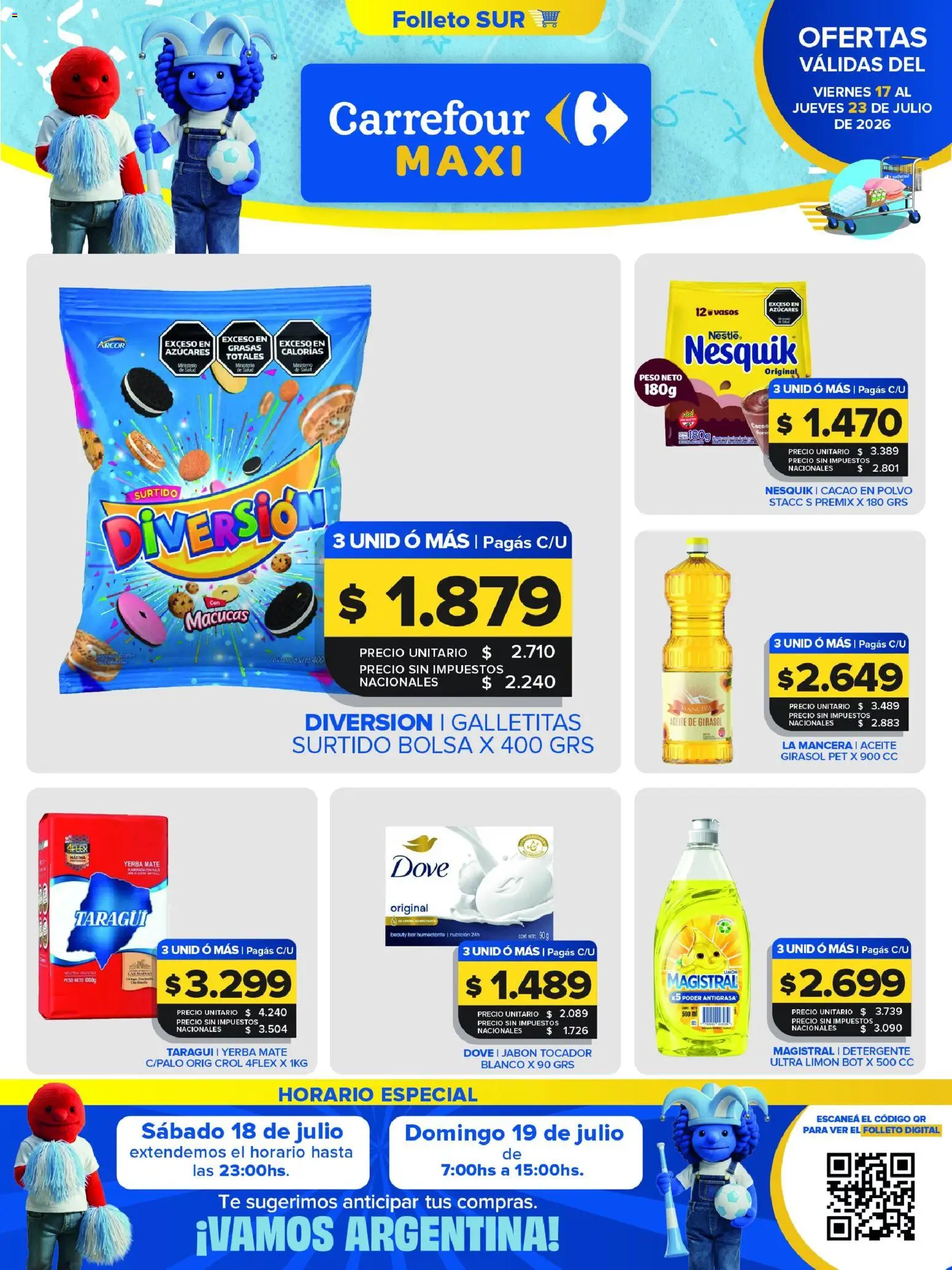 Carrefour Maxi catálogo │ válido desde el 17/07/2026 | Página: 1 | Productos: Galletitas, Jabón, Té, Cacao