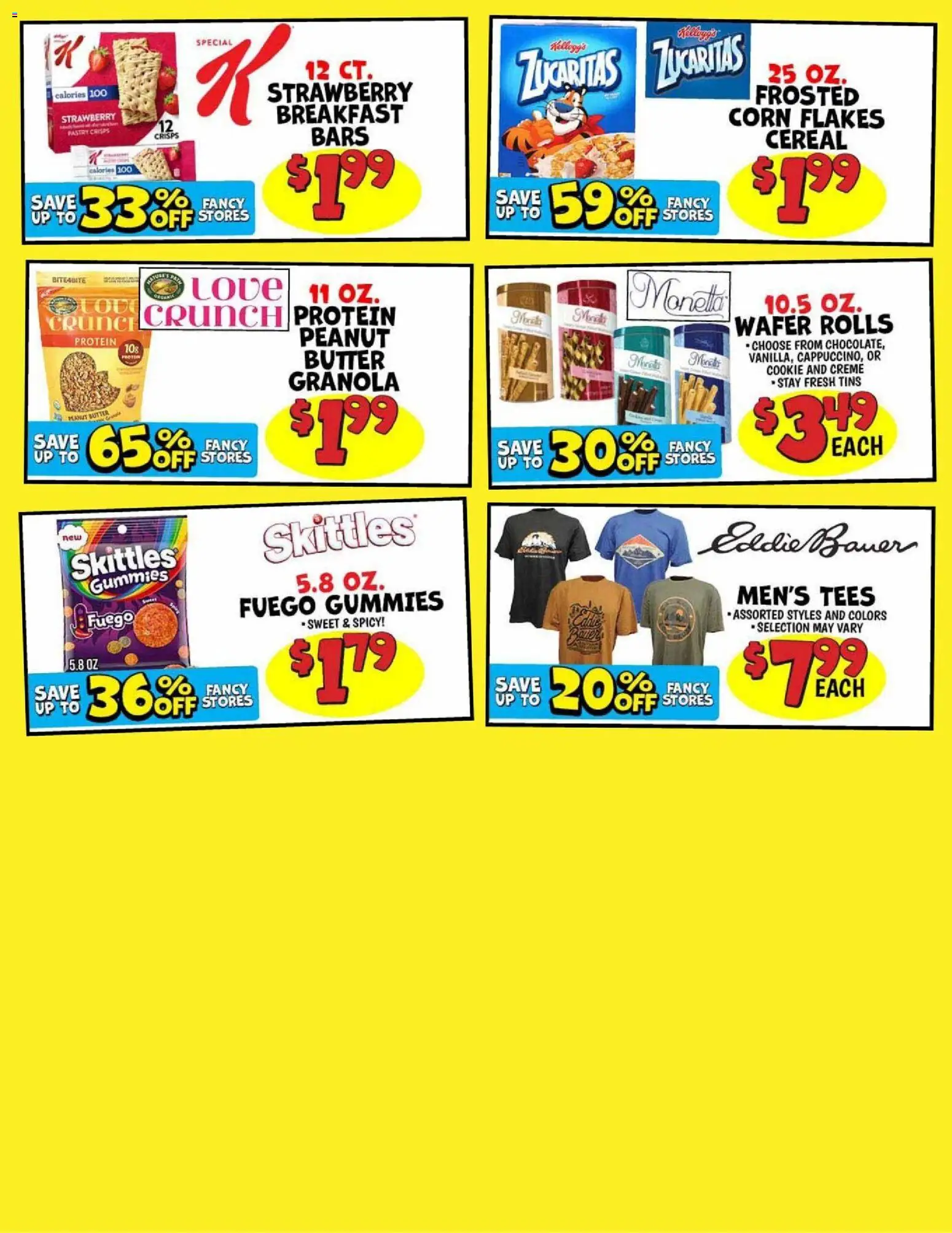 Ollie's Weekly Ad - valid from 10/01/2026 | Page: 3 | Products: Corn, Butter, Protein, Peanut butter