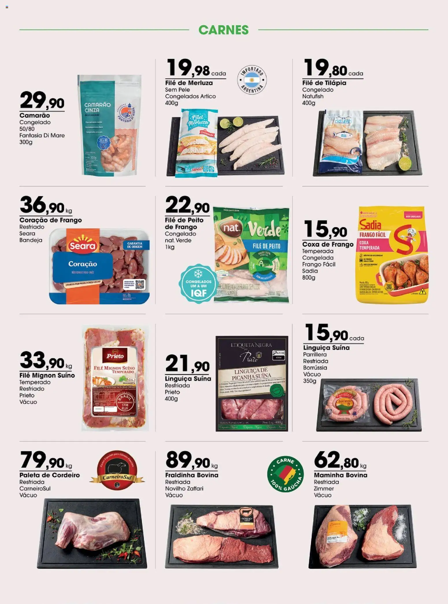 Zaffari Folheto - válido de 29/09/2026 | Página: 9 | Produtos: Linguiça, Filé mignon, Fraldinha, Carne