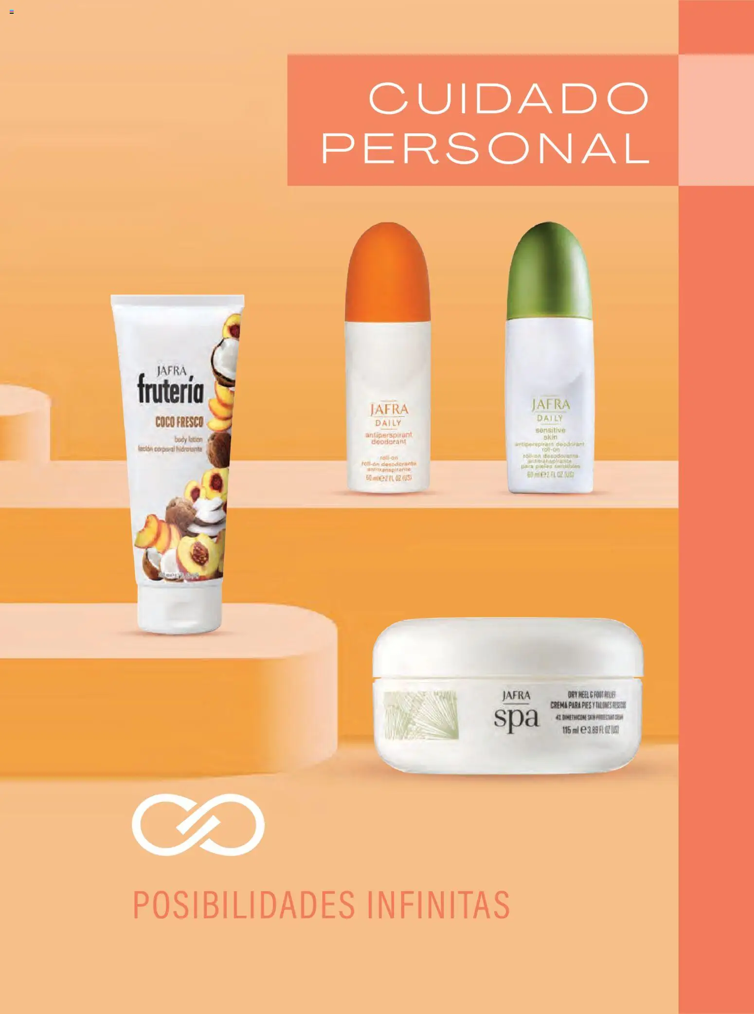 Nuevas ofertas de JAFRA válidas en toda la República Mexicana desde el 01/07/2026. ¡Encuentra las mejores ofertas en JAFRA catálogo Organizador de Ventas! | Página: 43 | Productos: Crema para manos, Brillo, Aceite, Aceite corporal