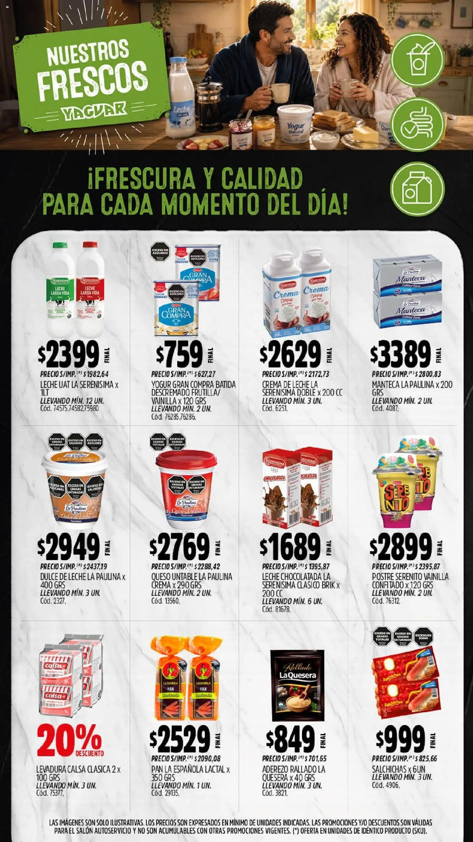 Yaguar - Oferta Semanal San Juan │ válido desde el 14/09/2026 | Página: 9 | Productos: Vainilla, Crema de leche, Leche, Manteca