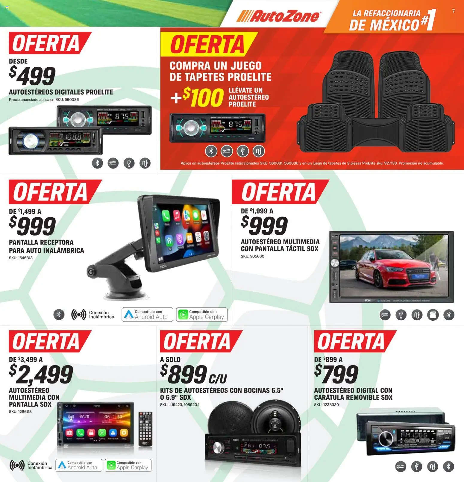 Nuevas ofertas de AutoZone válidas en toda la República Mexicana desde el 15.05.2026. ¡Encuentra las mejores ofertas en AutoZone catálogo! | Página: 7 | Productos: Juego