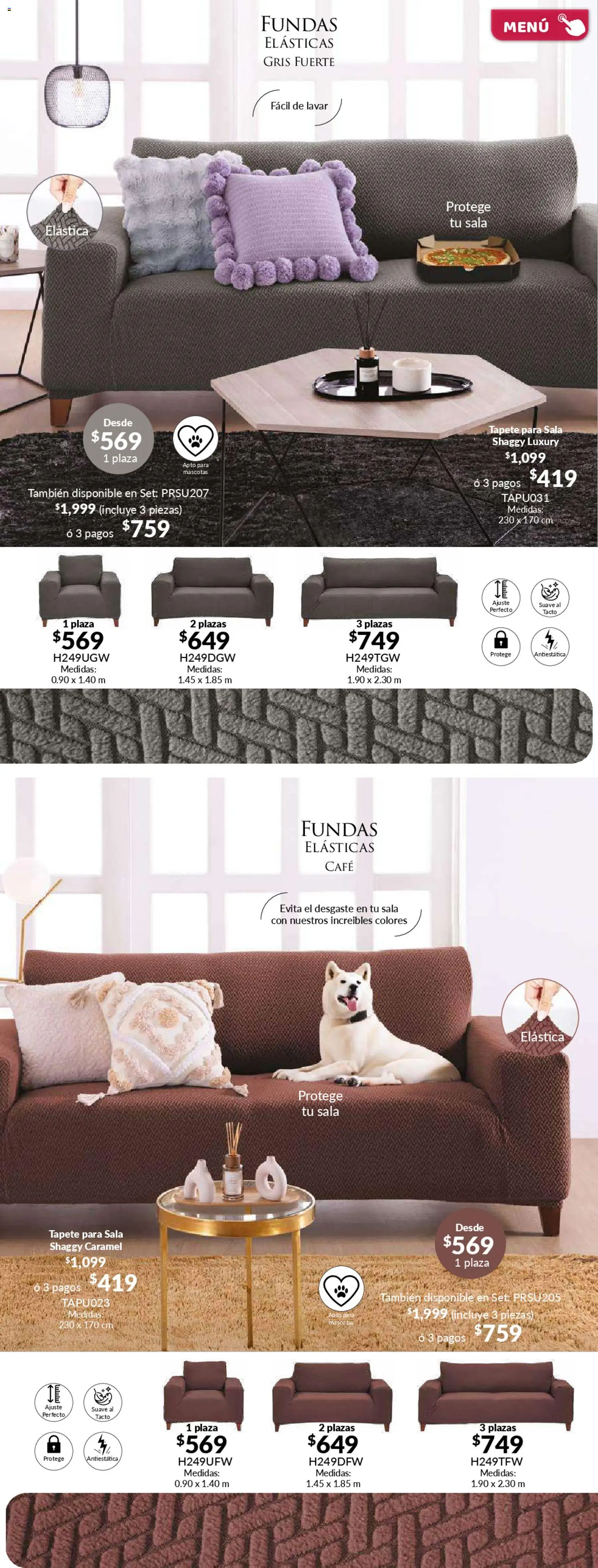 Nuevas ofertas de Colchas Concord válidas en toda la República Mexicana desde el 01/02/2026. ¡Encuentra las mejores ofertas en Colchas Concord catálogo! | Página: 123 | Productos: Café, Tapete, Sala