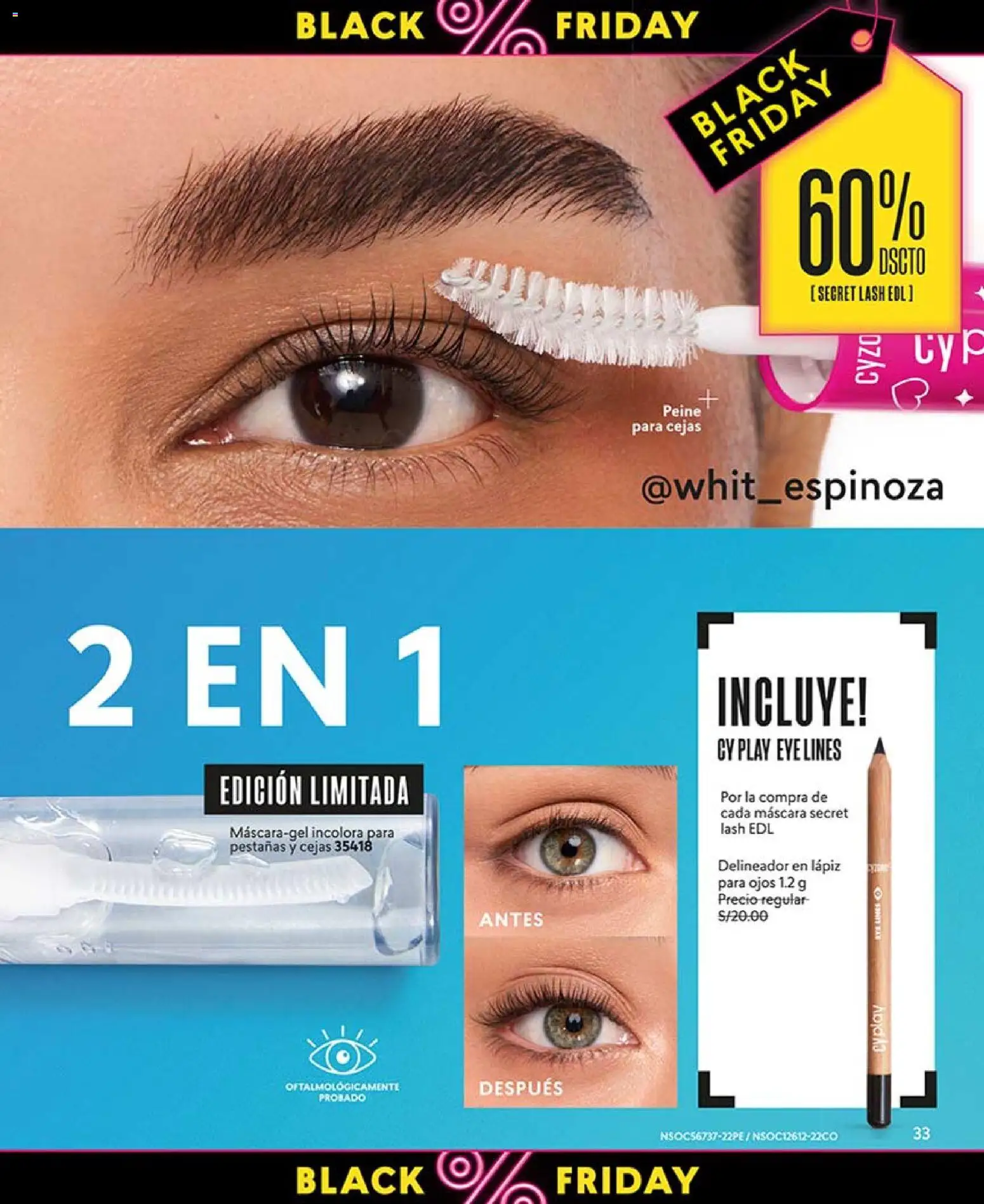 Catálogo CyZone válido desde 03/10/2026 | Página: 35 | Productos: Máscara, Delineador