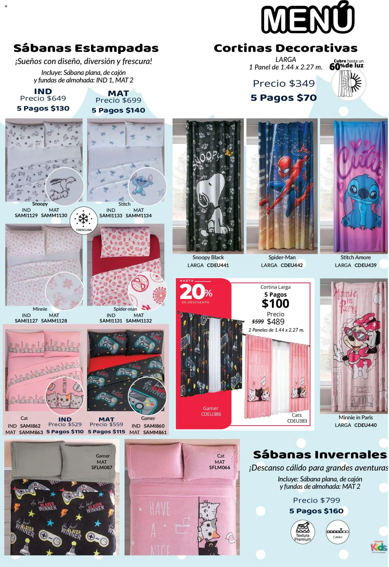 Nuevas ofertas de Colchas Concord válidas en toda la República Mexicana desde el 15/10/2026. ¡Encuentra las mejores ofertas en Colchas Concord catálogo Colección Infantil Para los más peques! | Página: 27