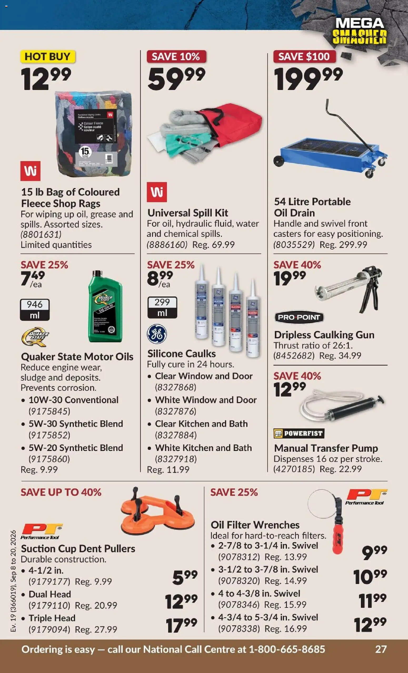 Princess Auto flyer valid from Sep 8, 2026 | Page: 30 | Products: Water, Bag, Bath, Door