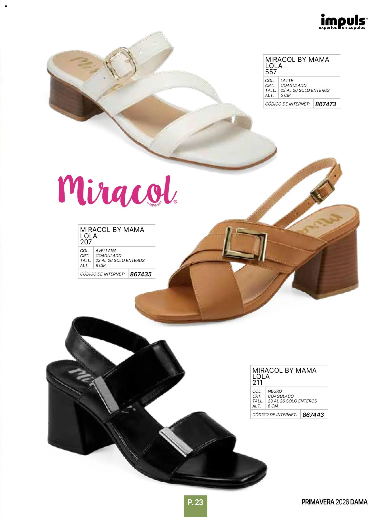 Nuevas ofertas de Impuls válidas en toda la República Mexicana desde el 01.01.2026. ¡Encuentra las mejores ofertas en Impuls catálogo Primavera! | Página: 25 | Productos: Zapatos