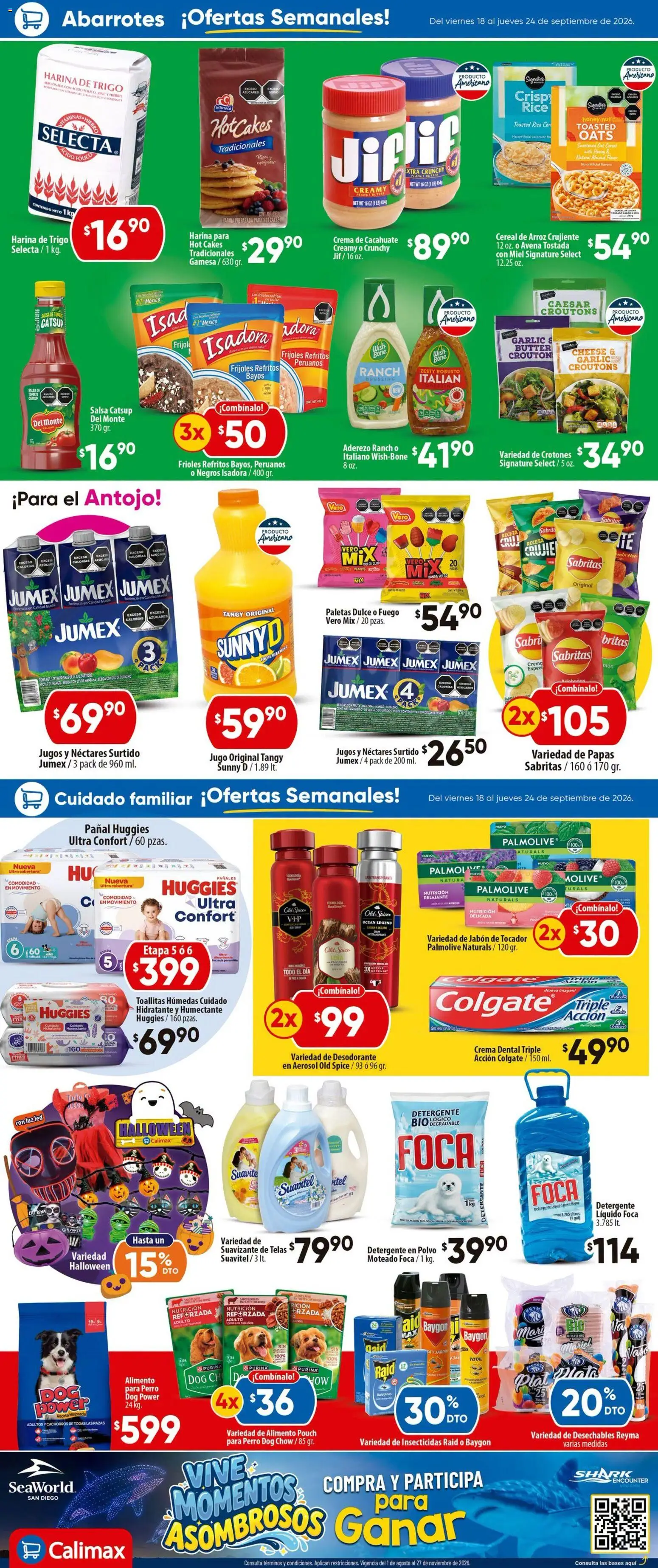 Nuevas ofertas de Calimax válidas en toda la República Mexicana desde el 18/09/2026. ¡Encuentra las mejores ofertas en Calimax folleto Rosarito! | Página: 2 | Productos: Mango, Arroz, Papas, Polvo
