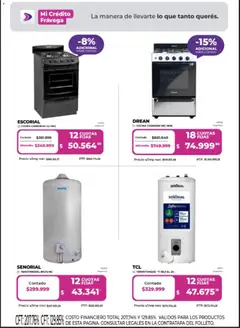 Vista previa Frávega ofertas válido desde el 06.05.2026 | Página: 13 | Productos: Cocina, Sobre, Termotanque