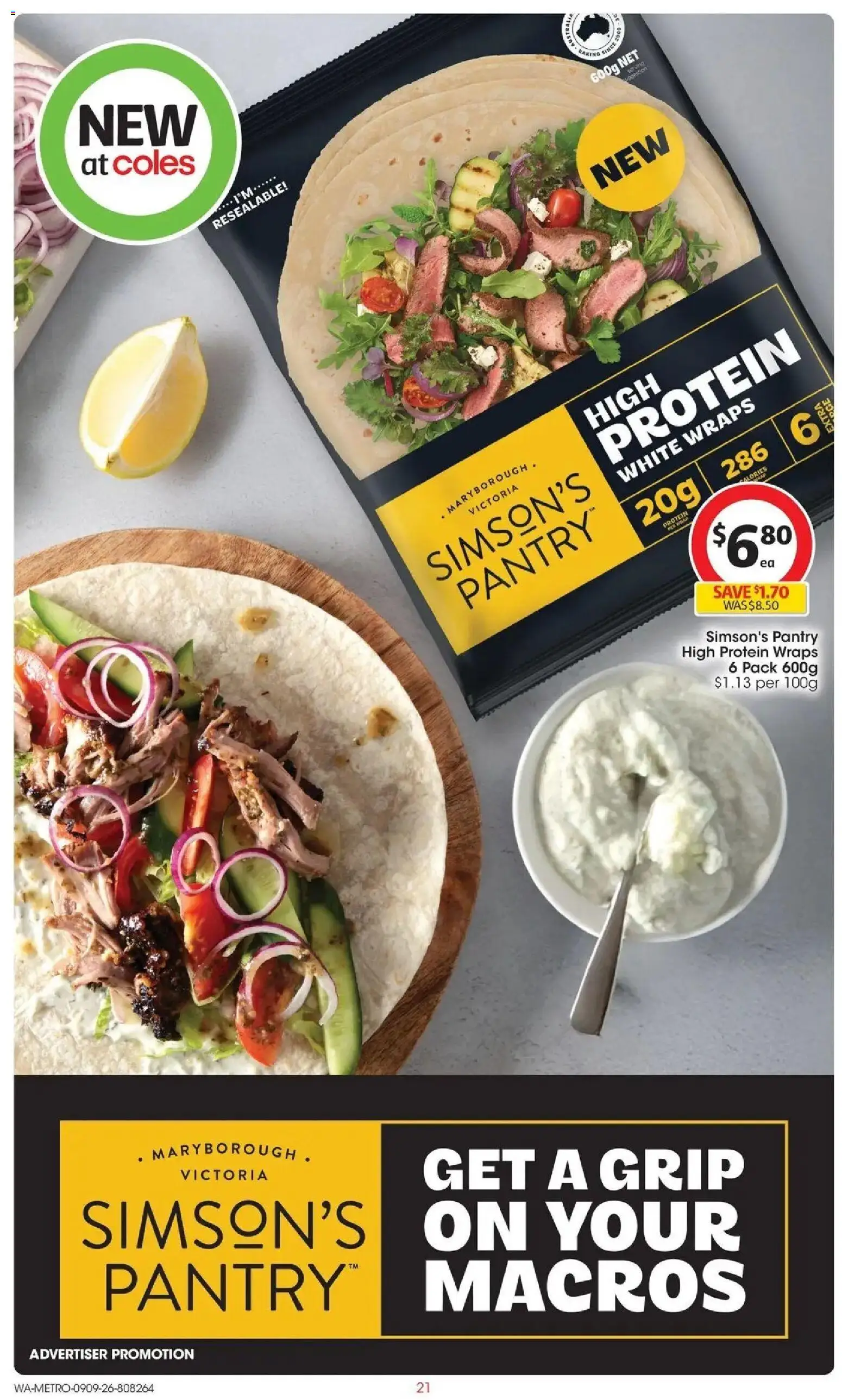 Coles catalogue - valid from 09/09/2026 | Page: 21 | Products: Protein