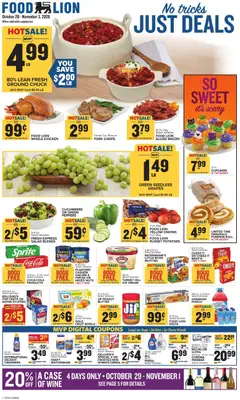 Preview of Food Lion weekly ads valid from 10/28/2026