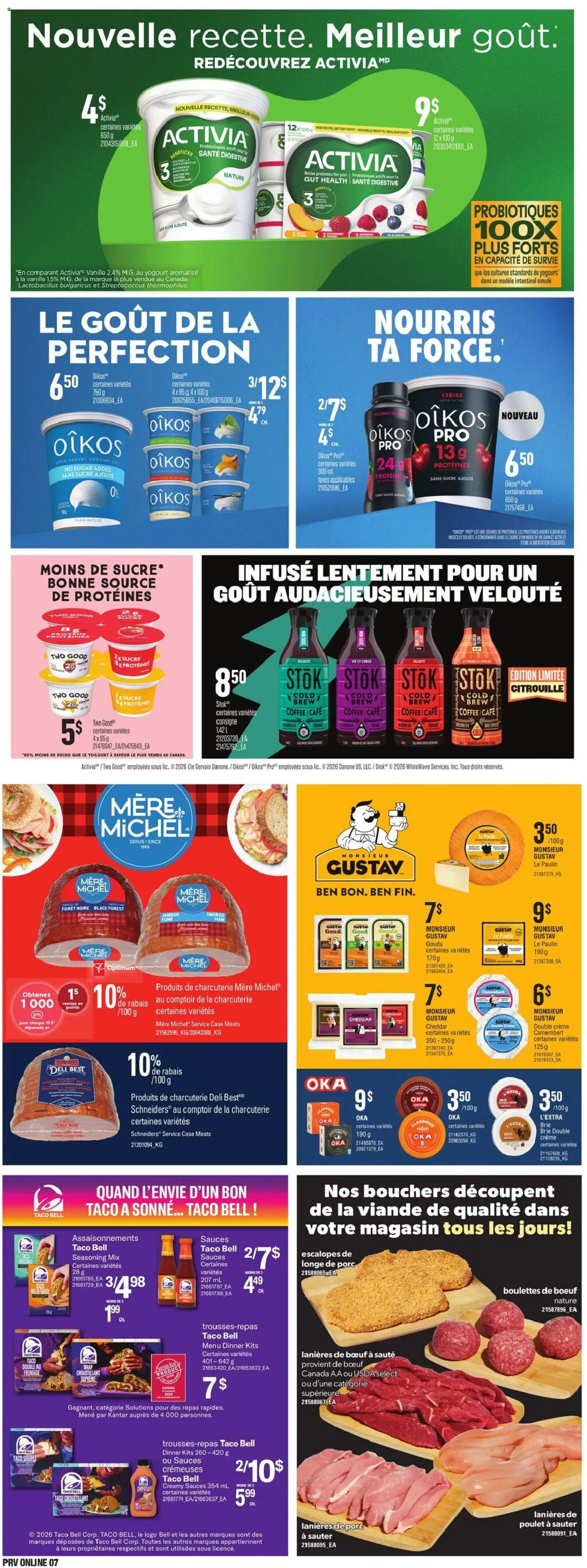Provigo flyer valid from Sep 24, 2026 | Page: 10 | Products: Sugar, Gouda, Camembert, Sauces