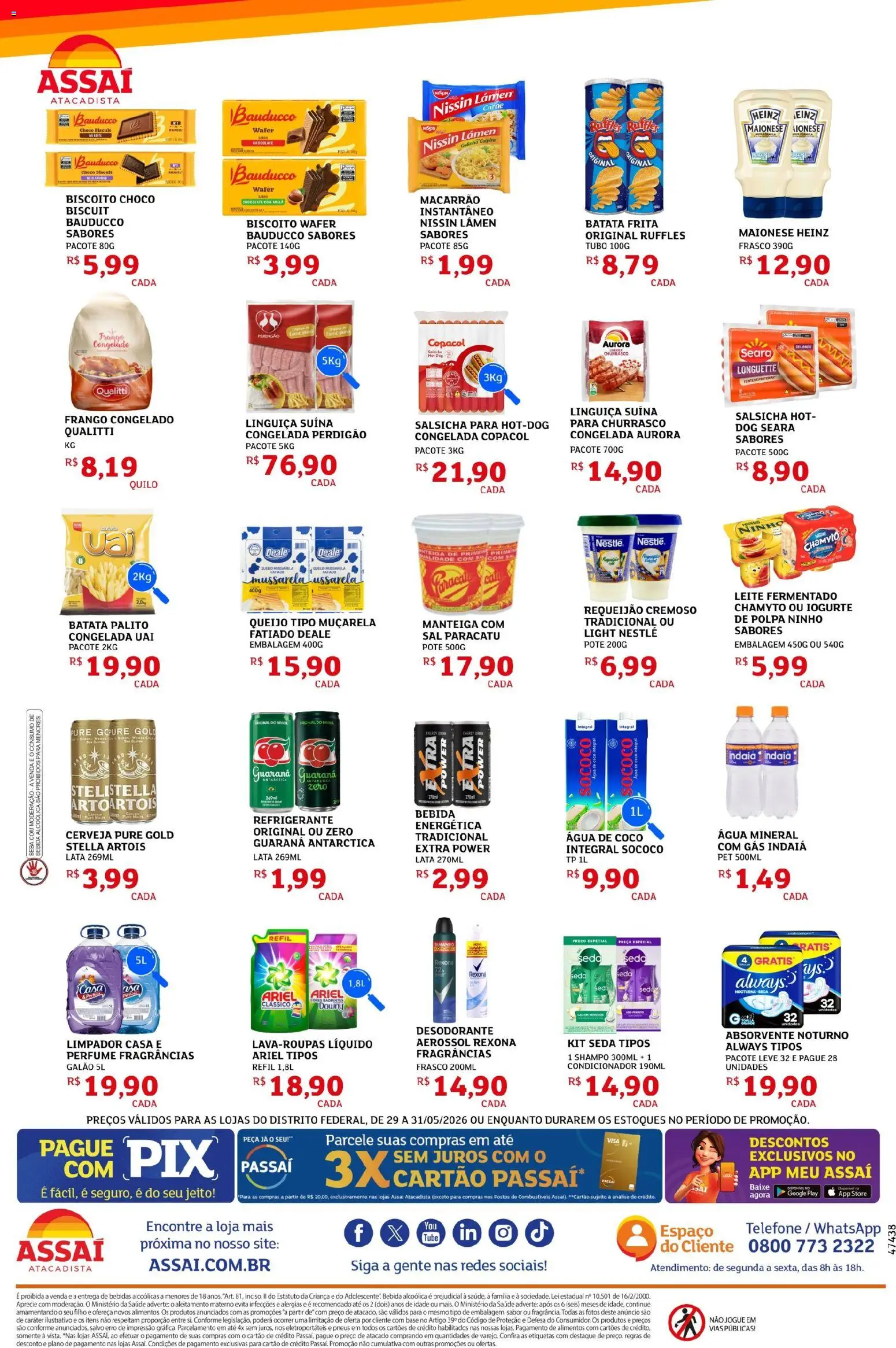 Assaí Atacadista Folheto - válido de 29.05.2026 | Página: 2 | Produtos: Iogurte, Base, Sal, Mussarela
