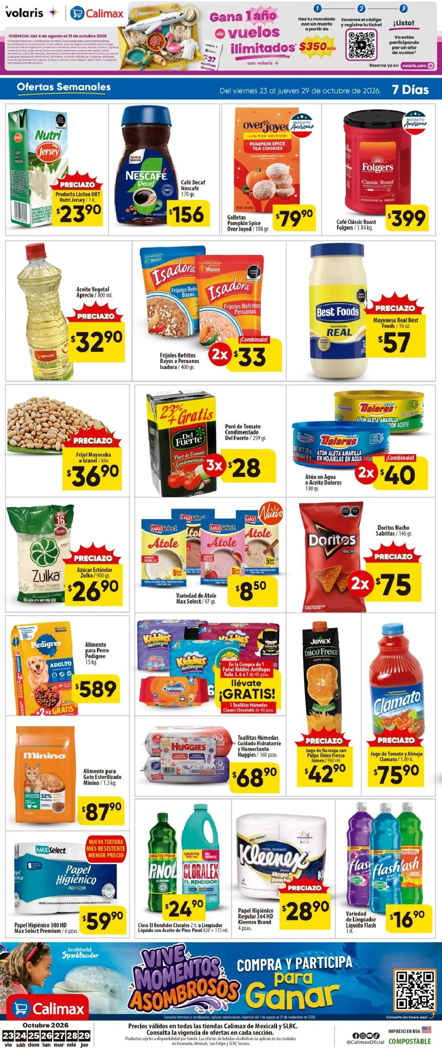 Nuevas ofertas de Calimax válidas en toda la República Mexicana desde el 23/10/2026. ¡Encuentra las mejores ofertas en Calimax folleto Mexicali y SLRC! | Página: 6