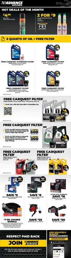 Preview of Advance Auto Parts weekly ads valid from 07/19/2026
