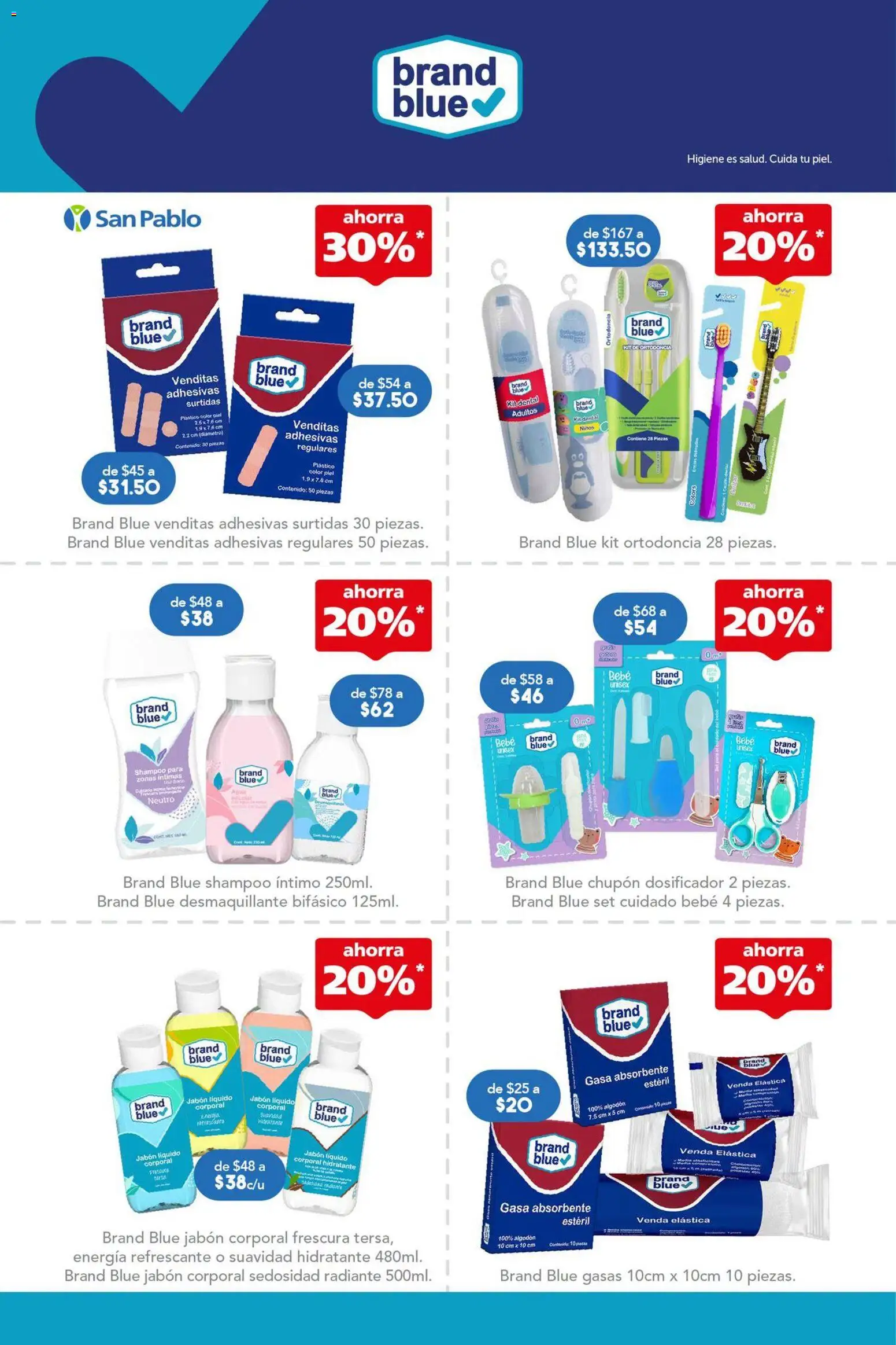Nuevas ofertas de Farmacia San Pablo válidas en toda la República Mexicana desde el 27/09/2026. ¡Encuentra las mejores ofertas en Farmacia San Pablo catálogo! | Página: 3 | Productos: Jabón líquido, Venda, Radiante, Jabón