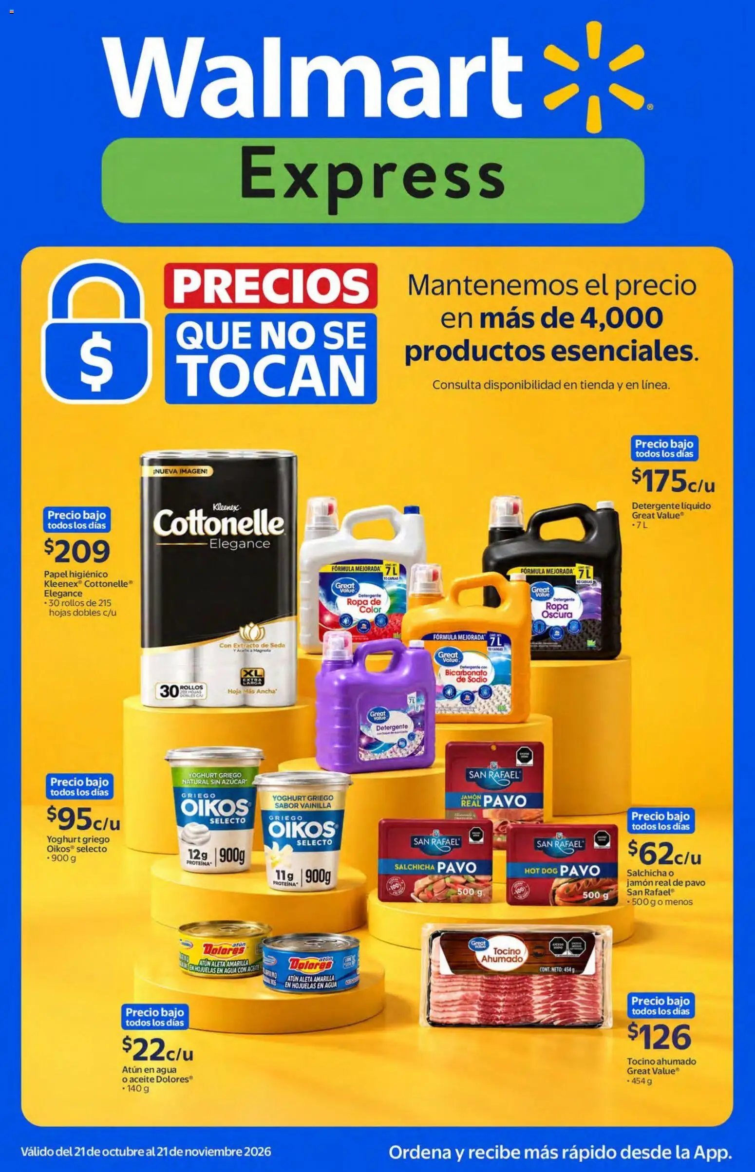 Nuevas ofertas de Walmart Express válidas en toda la República Mexicana desde el 21/10/2026. ¡Encuentra las mejores ofertas en Walmart Express folleto Precios que no se tocan! | Página: 1