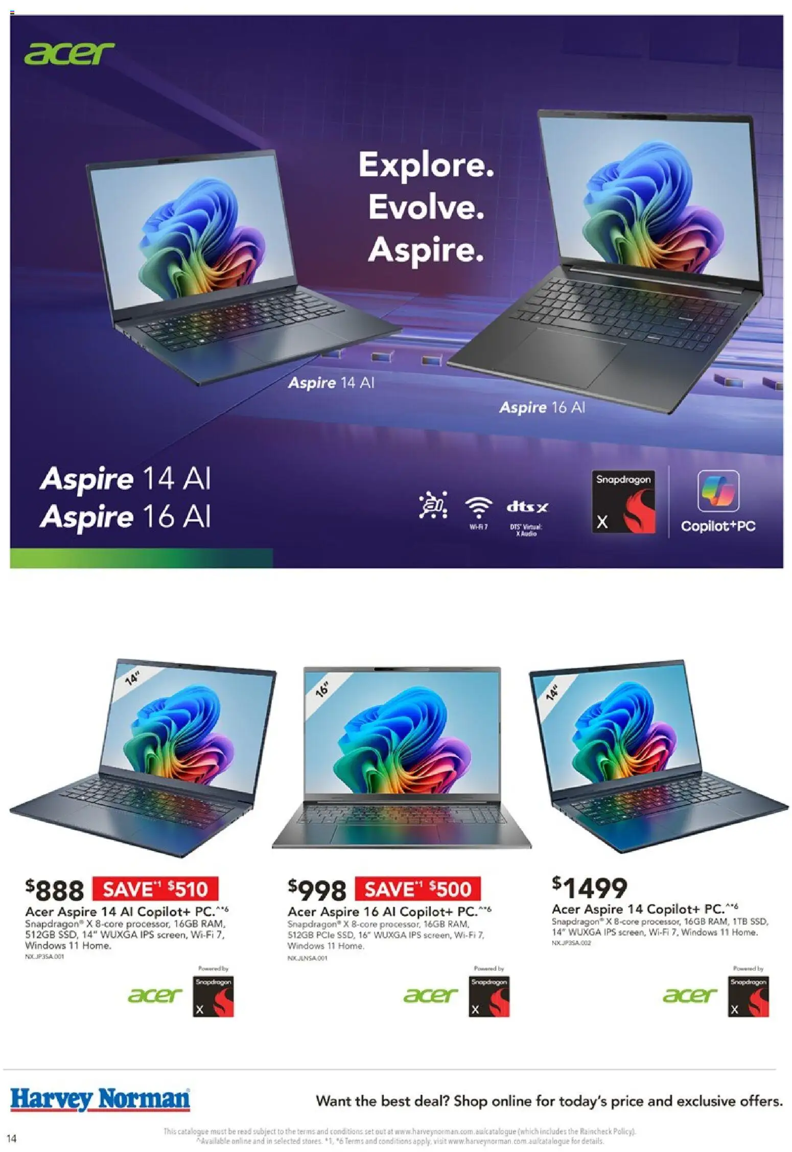 Harvey Norman catalogue - valid from 06.03.2026 | Page: 14 | Products: Pc, Audio