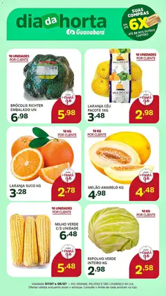 Supermercado Guanabara - Ofertas da semana - Pré-Visualização do folheto da loja Supermercado Guanabara, válido de 07/07/2026