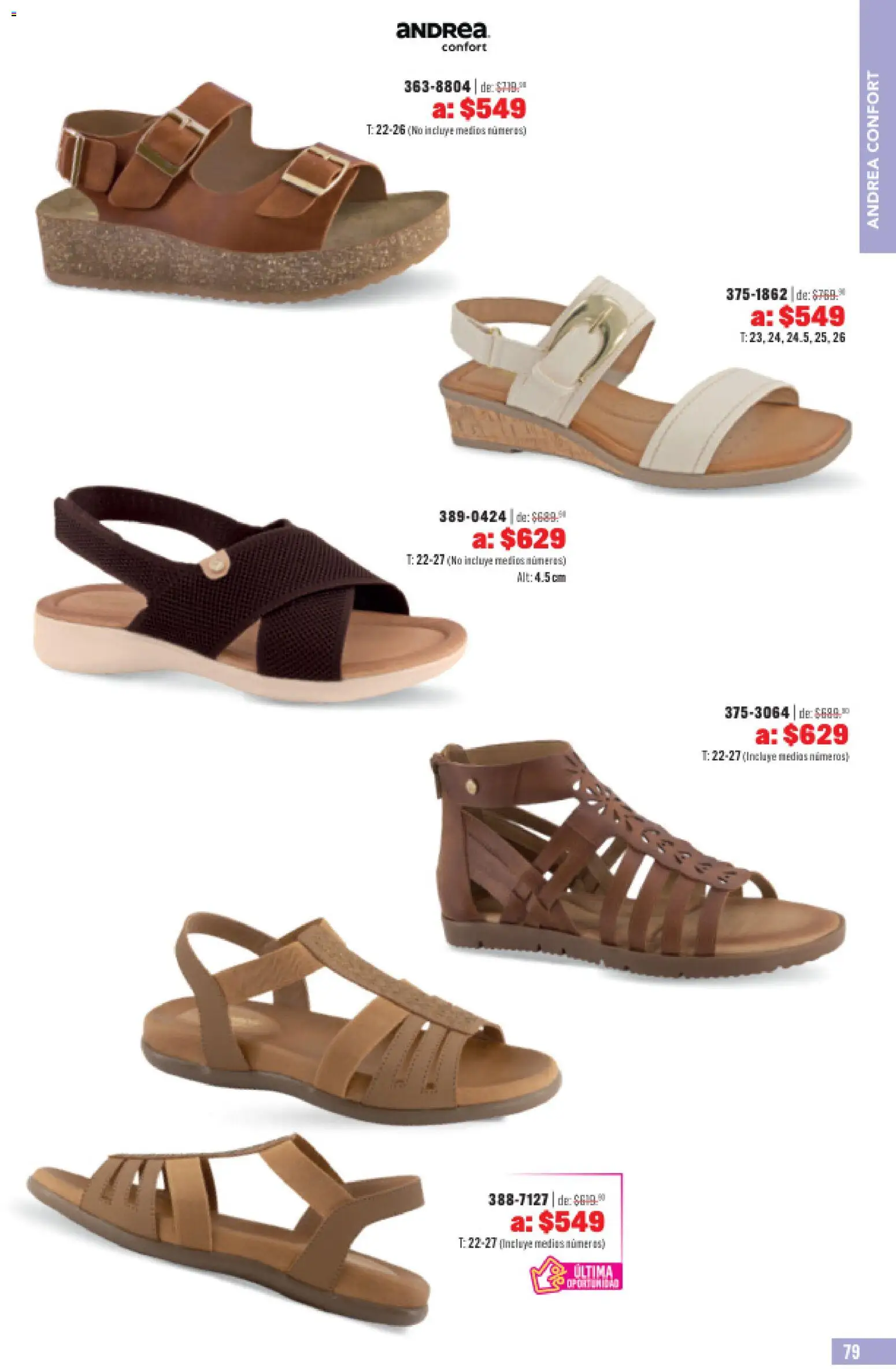 Nuevas ofertas de Andrea válidas en toda la República Mexicana desde el 31.05.2026. ¡Encuentra las mejores ofertas en Andrea catálogo Outlet! | Página: 79