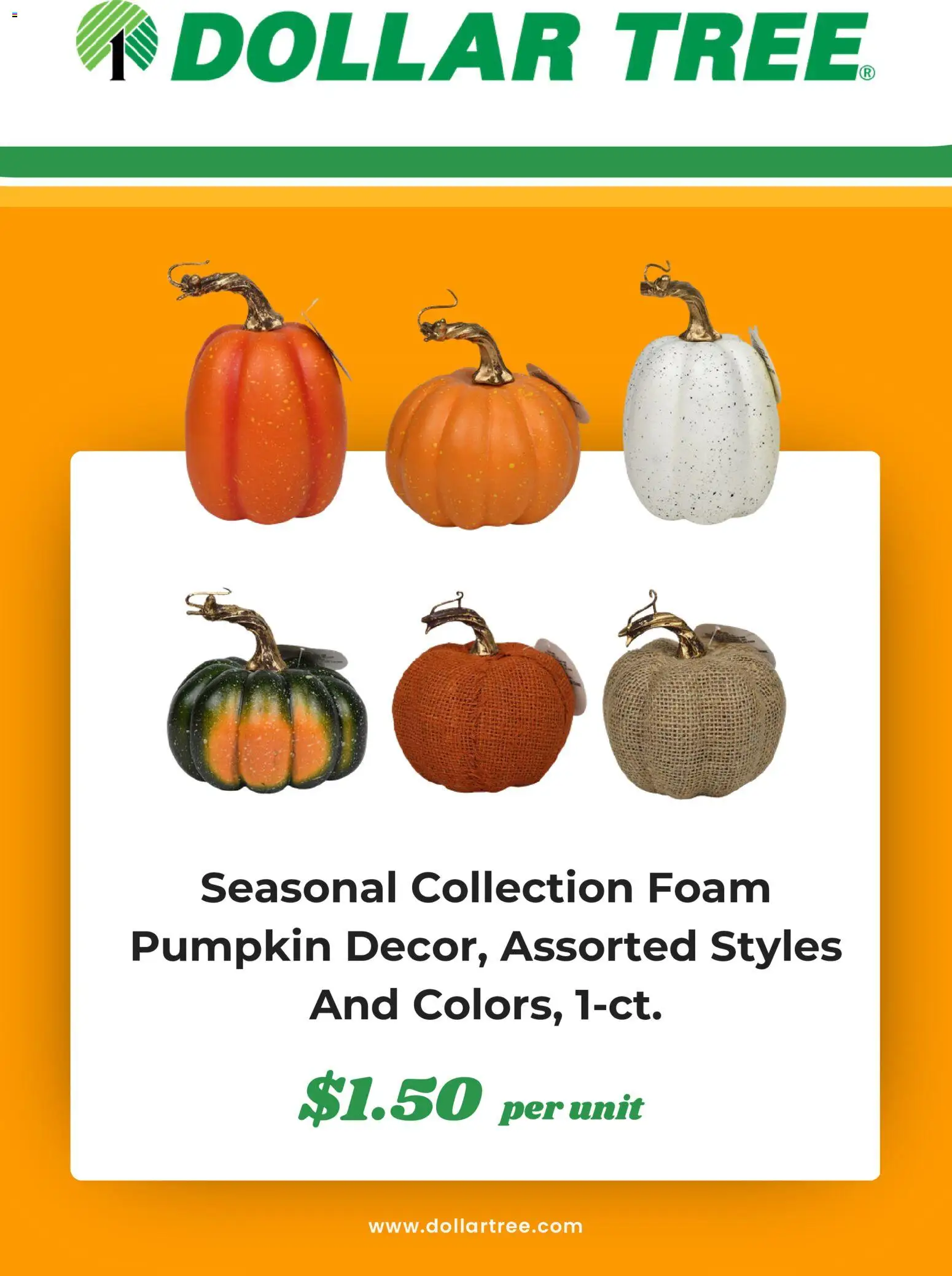 Dollar Tree Weekly Ad - valid from 09/01/2026 | Page: 5 | Products: Pumpkin, Foam