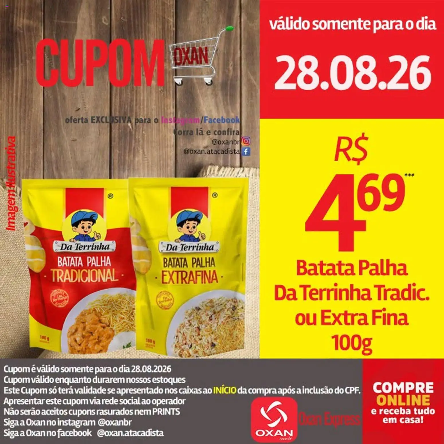 Oxan Atacadista Folheto - válido de 28/08/2026 | Página: 20 | Produtos: Batata palha, Batata