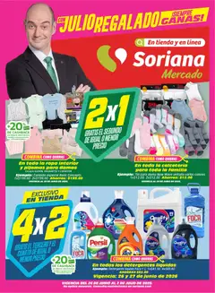 Vista previa de Soriana Julio Regalado Mercado Nacional, nuevo folleto de la tienda, válido en México a partir del 26/06/2026