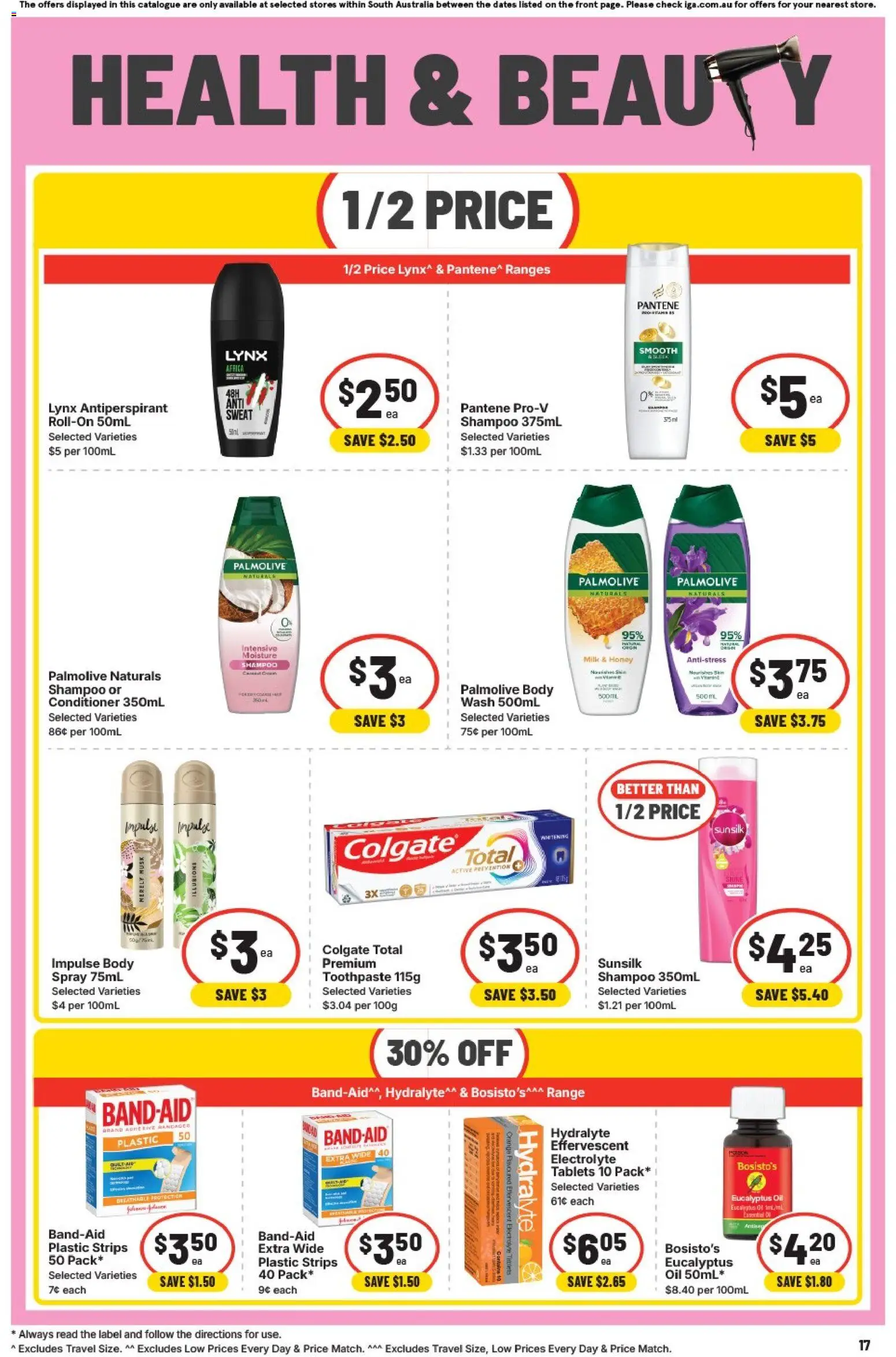 IGA catalogue - valid from 02/09/2026 | Page: 14 | Products: Conditioner, Honey, Antiperspirant, Toothpaste