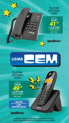 Lojas Cem - Ofertas atuais - Pré-Visualização do folheto da loja Lojas Cem, válido de 01/08/2026 | Página: 48 | Produtos: Carne, Telefone