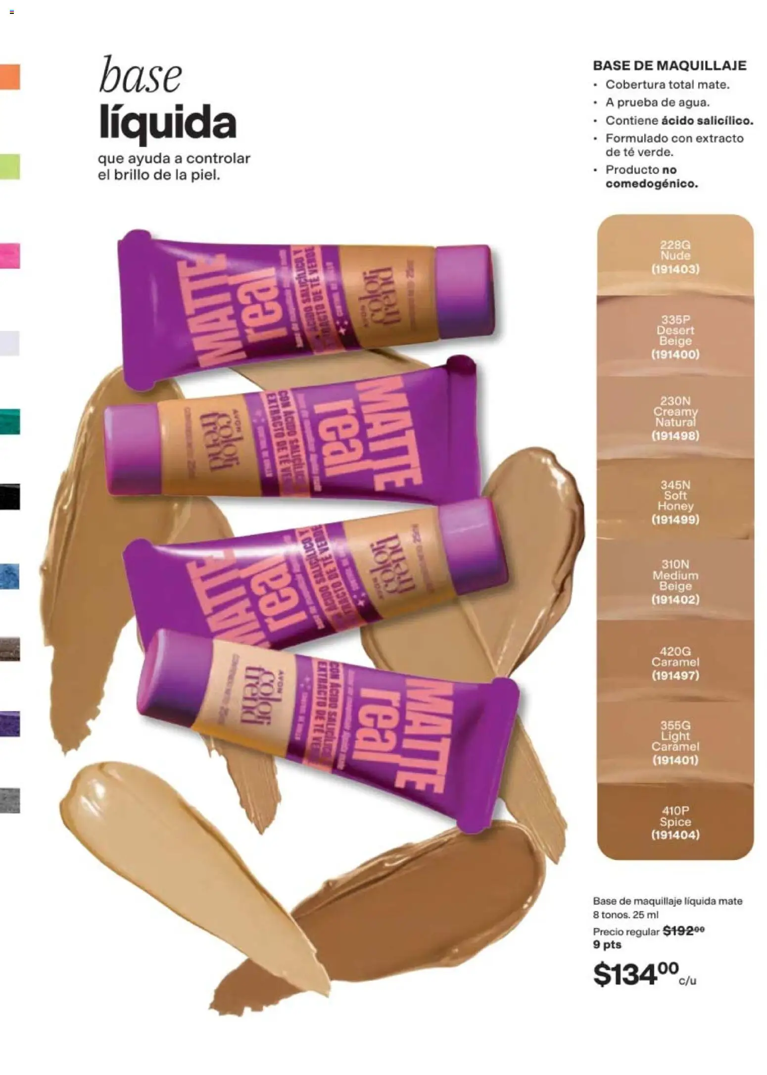 Nuevas ofertas de AVON válidas en toda la República Mexicana desde el 11/09/2026. ¡Encuentra las mejores ofertas en AVON campaña 14 2026! | Página: 59 | Productos: Base de maquillaje, Mate, Té, Té verde
