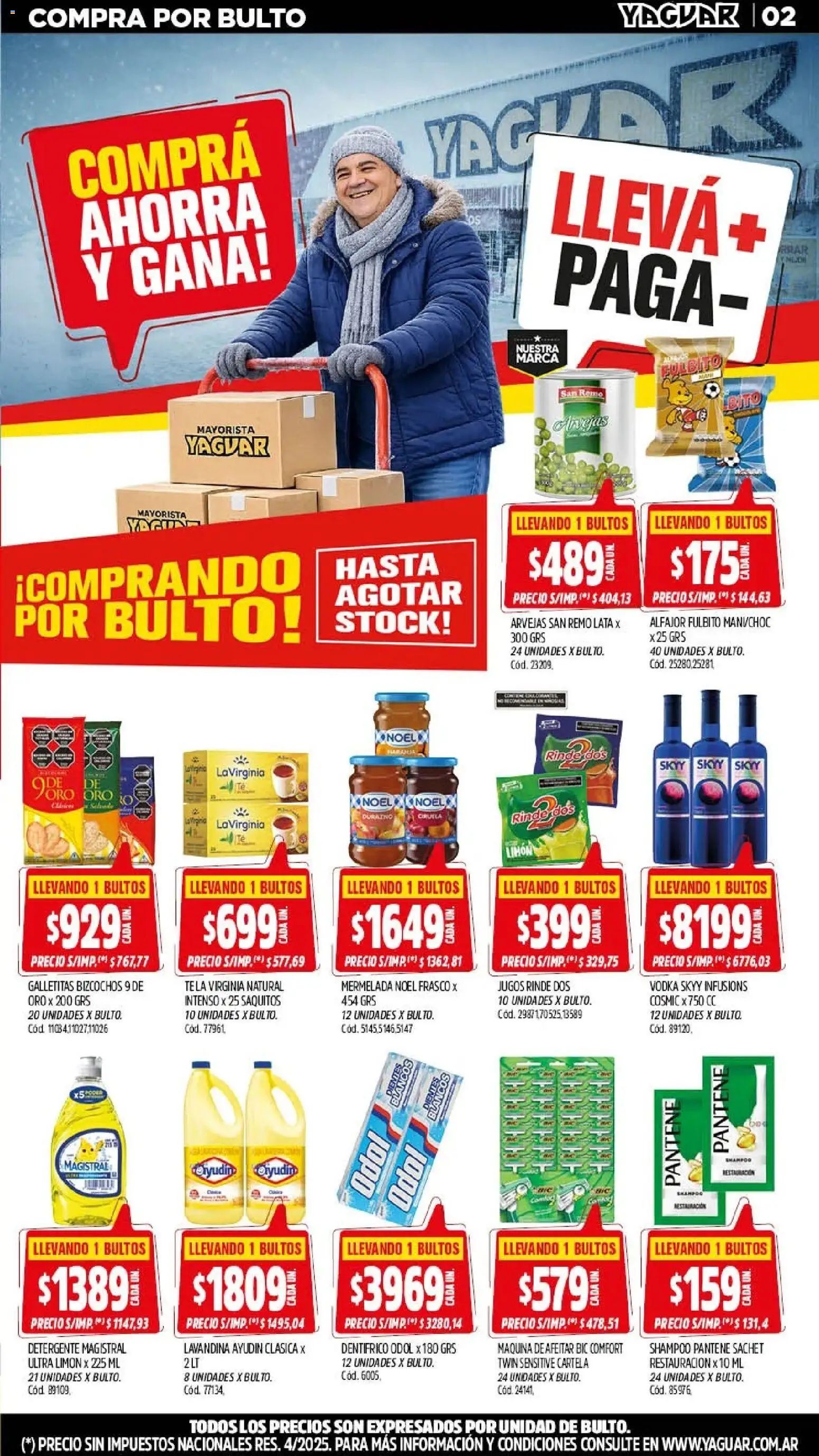 Yaguar - Oferta Semanal Buenos Aires │ válido desde el 20/07/2026 | Página: 2 | Productos: Vodka, Lavandina, Maquina de afeitar, Limón