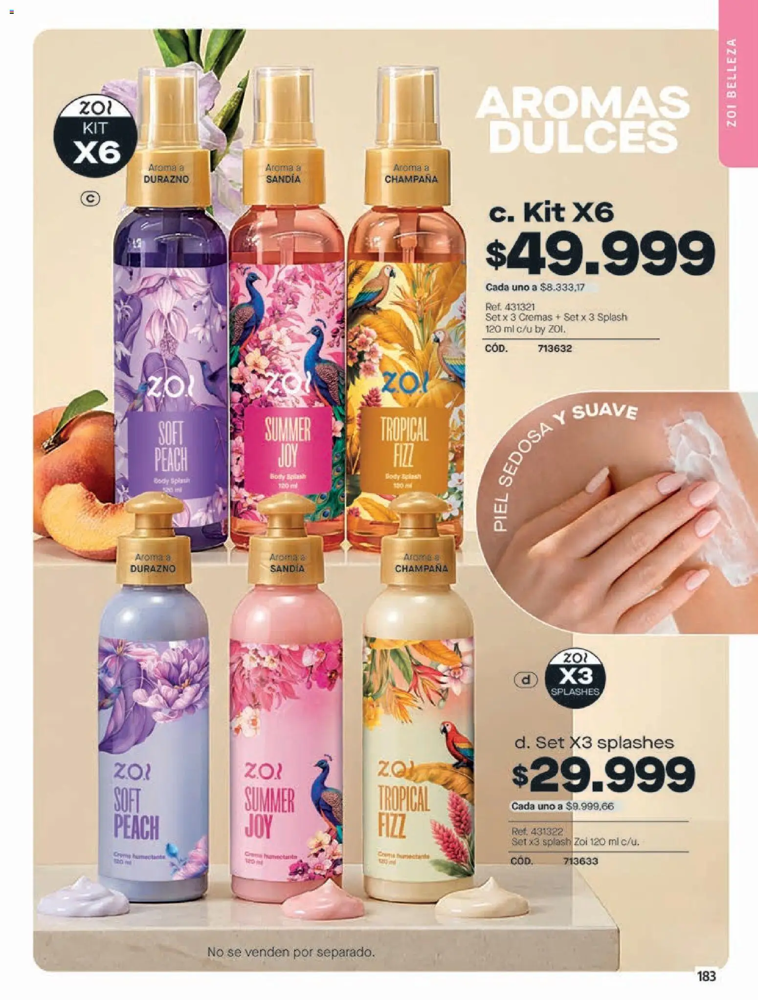 Pacifika revista - valida desde el 03.06.2026 | Página: 184 | Productos: Crema, Body, Ruana, Durazno
