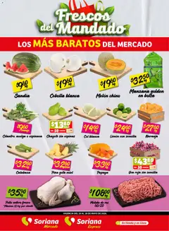 Vista previa de Soriana Frescos del Mandado Mercado: Ver, Tab, Chis, Camp, Yuc y Q. Roo, nuevo folleto de la tienda, válido en México a partir del 26.05.2026