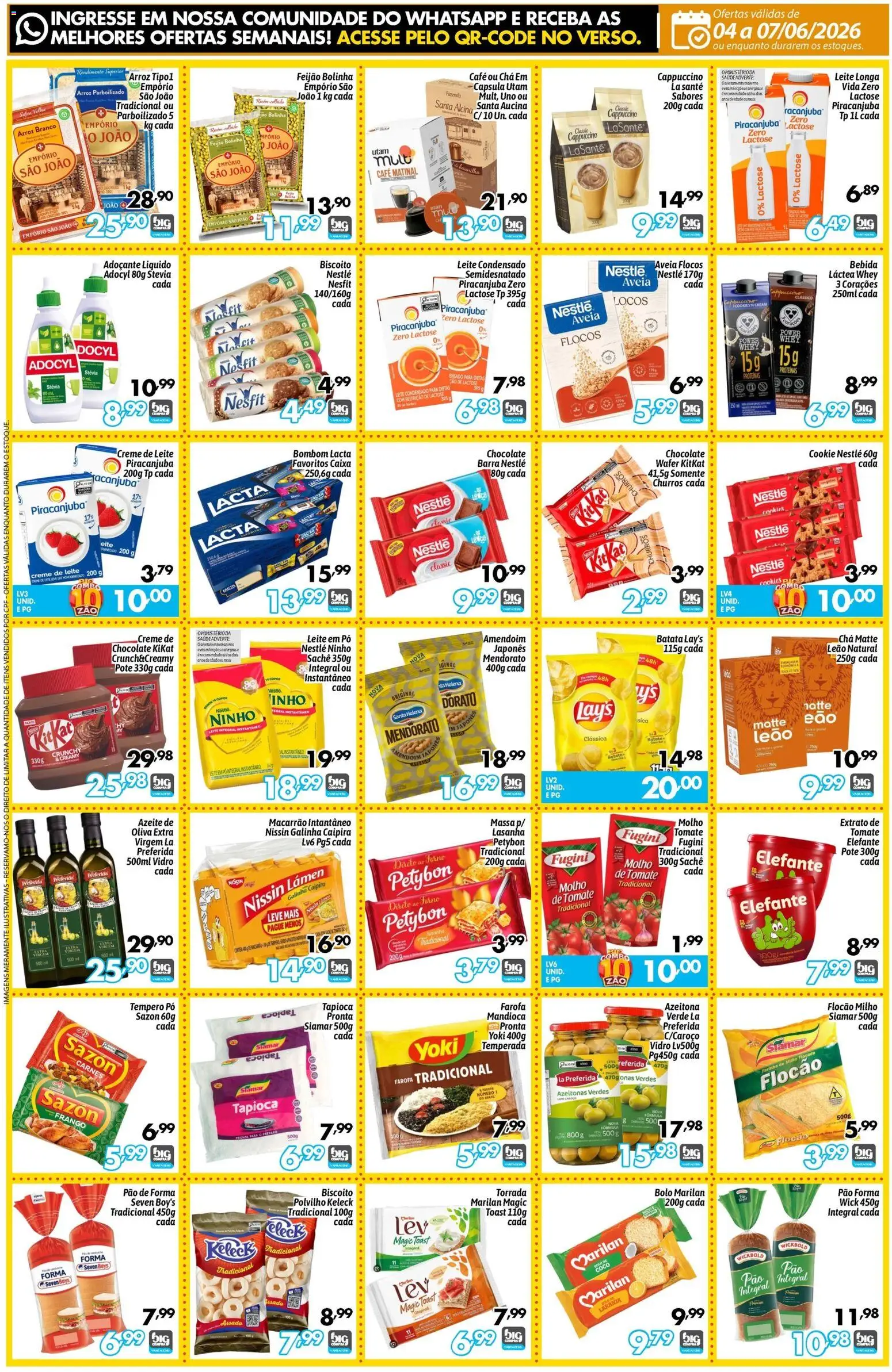 Big Compra Folheto - válido de 04.06.2026 | Página: 2 | Produtos: Stevia, Chocolate, Batata, Bombom