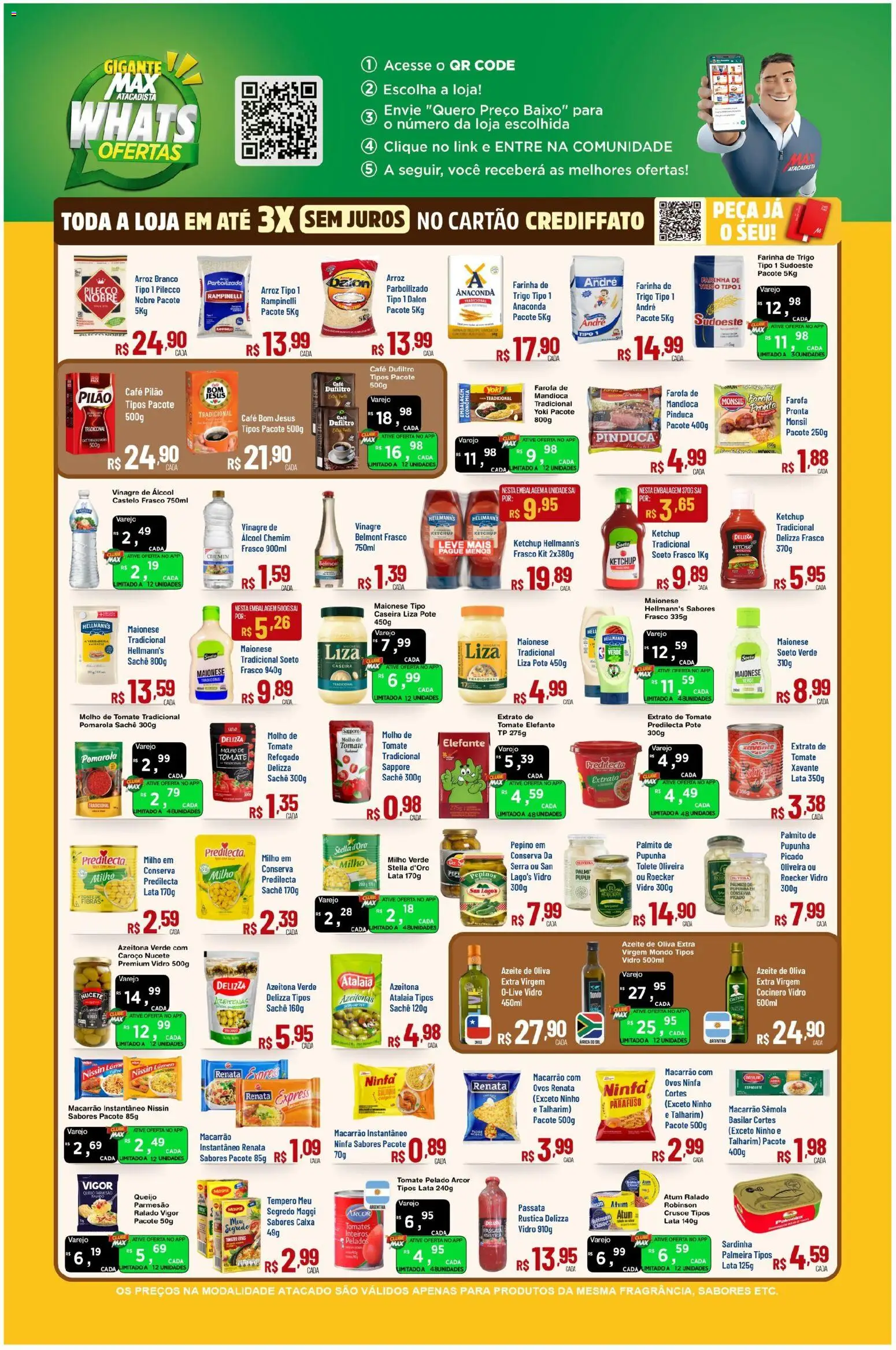 Max Atacadista Folheto - válido de 21.05.2026 | Página: 2 | Produtos: Azeitonas, Talharim, Ketchup, Café pilão