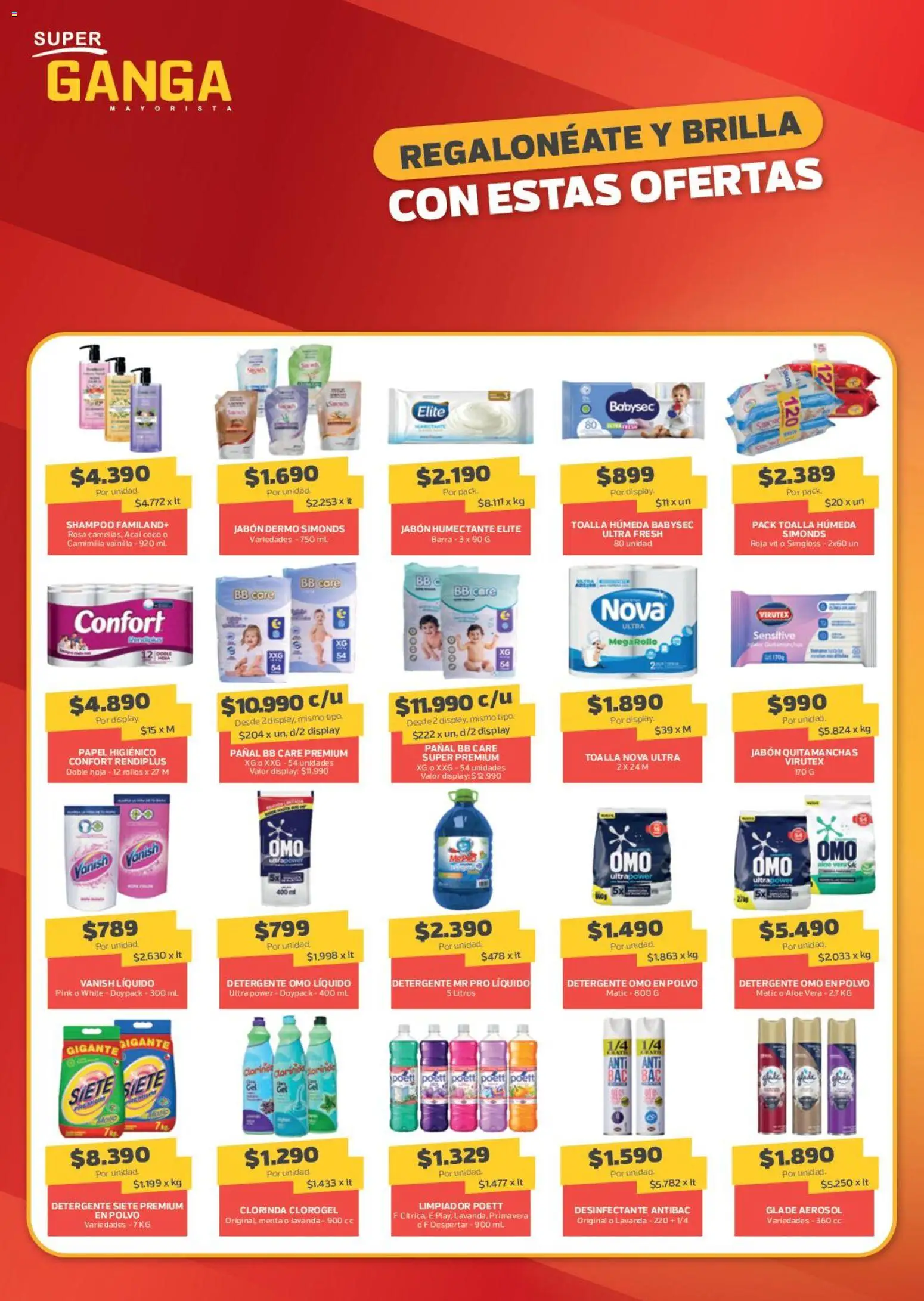 Super Ganga Ofertas │ válido desde el 08.07.2026 | Página: 10 | Productos: Limpiador, Toalla, Jabón, Quitamanchas