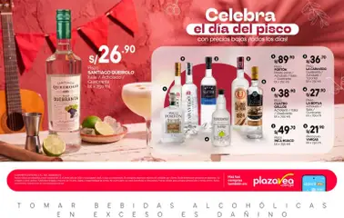 Vista previa de folleto Catálogo Plaza Vea - AVISO DÍA DEL PISCO de la Plaza Vea válido desde 23/07/2026