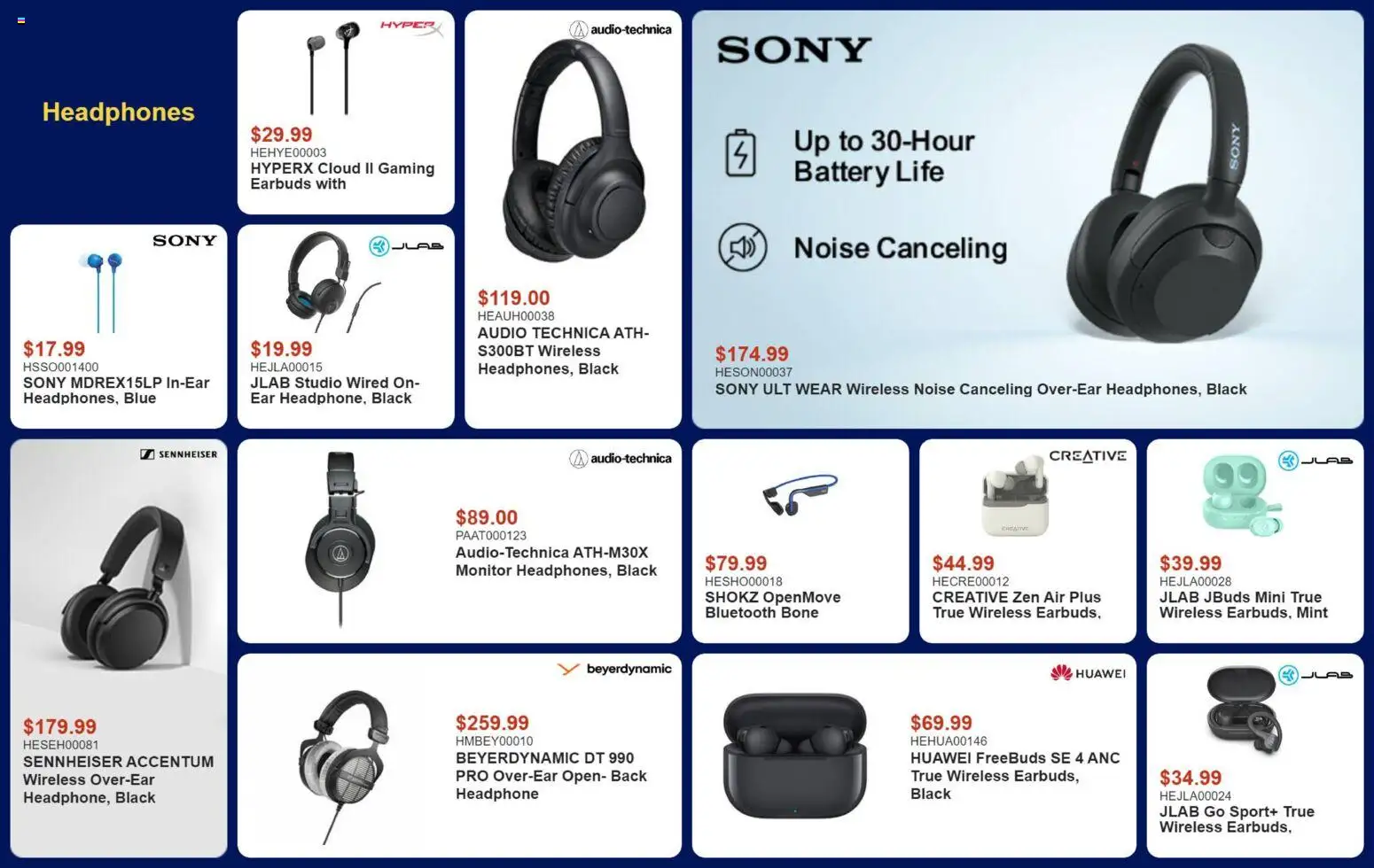 Canada Computers flyer valid from Jul 14, 2026 | Page: 7 | Products: Monitor, Audio, Headphones, Battery