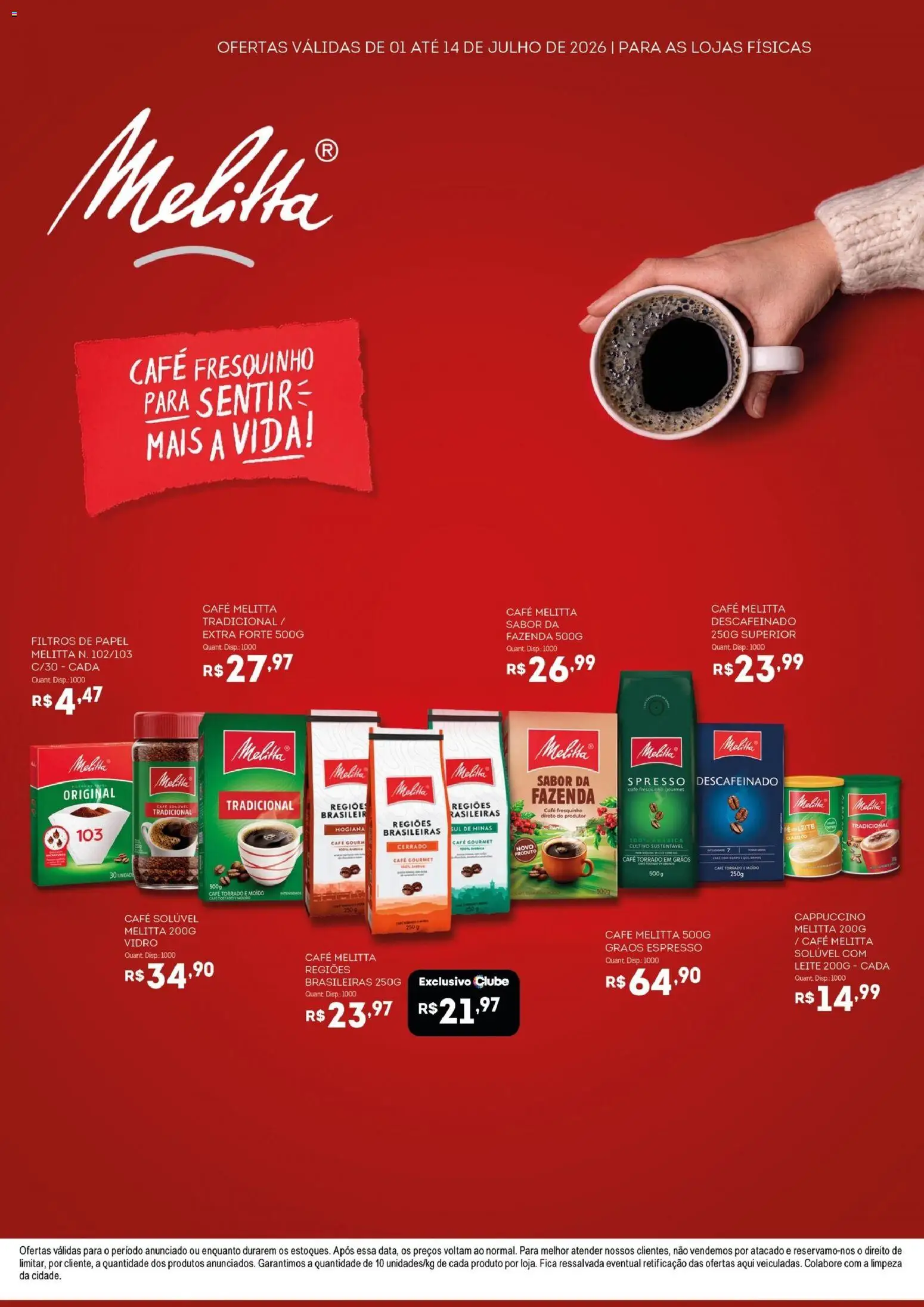 Bistek Supermercados Folheto - válido de 01/07/2026 | Página: 2 | Produtos: Leite, Café, Café solúvel