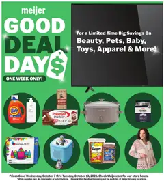Preview of Meijer weekly ads valid from 10/07/2026