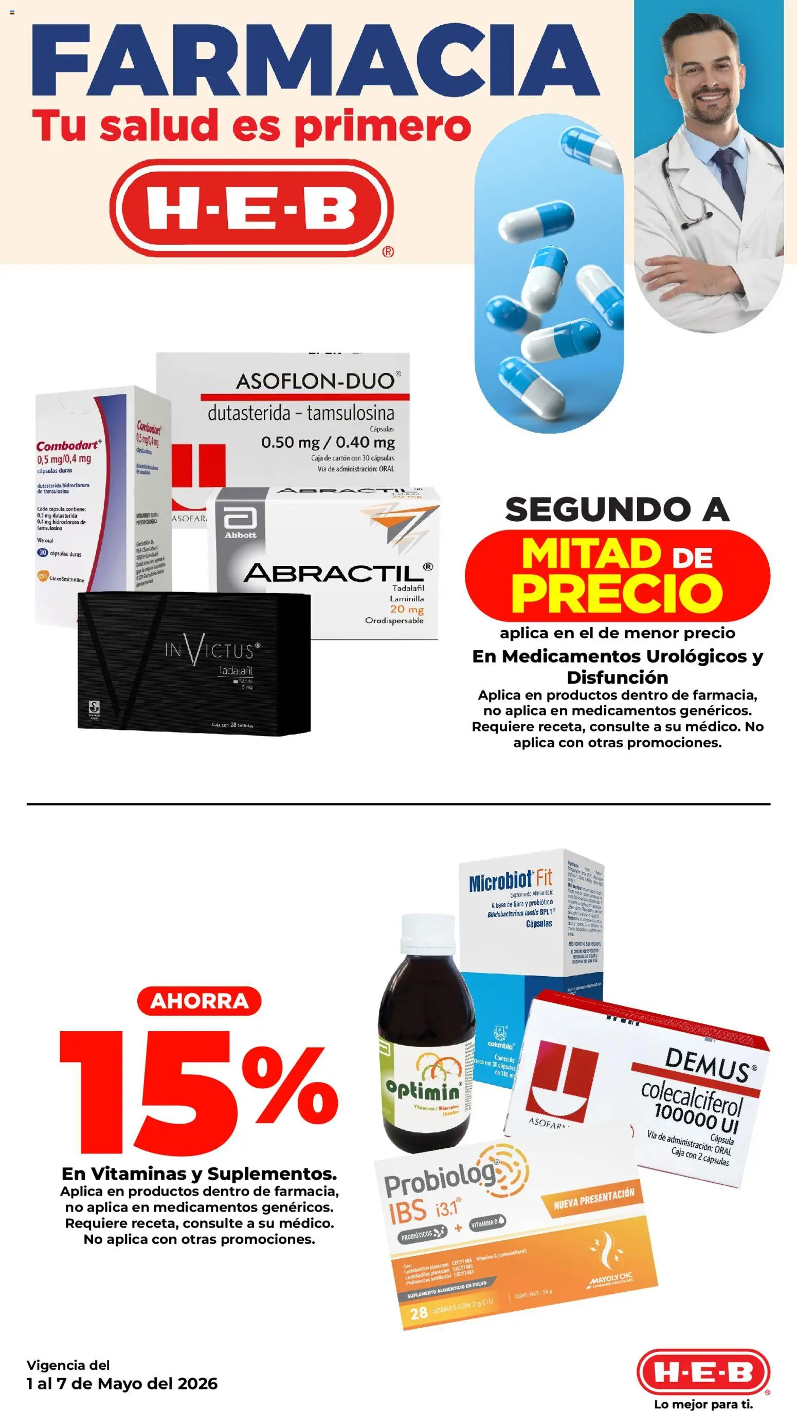 Nuevas ofertas de H-E-B válidas en toda la República Mexicana desde el 01.05.2026. ¡Encuentra las mejores ofertas en H-E-B folleto Calidad! | Página: 11